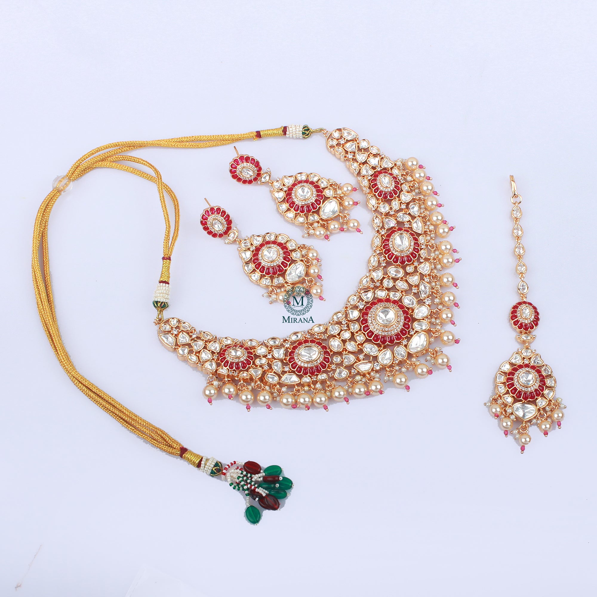 Saani Polki Bridal Designer Necklace Set