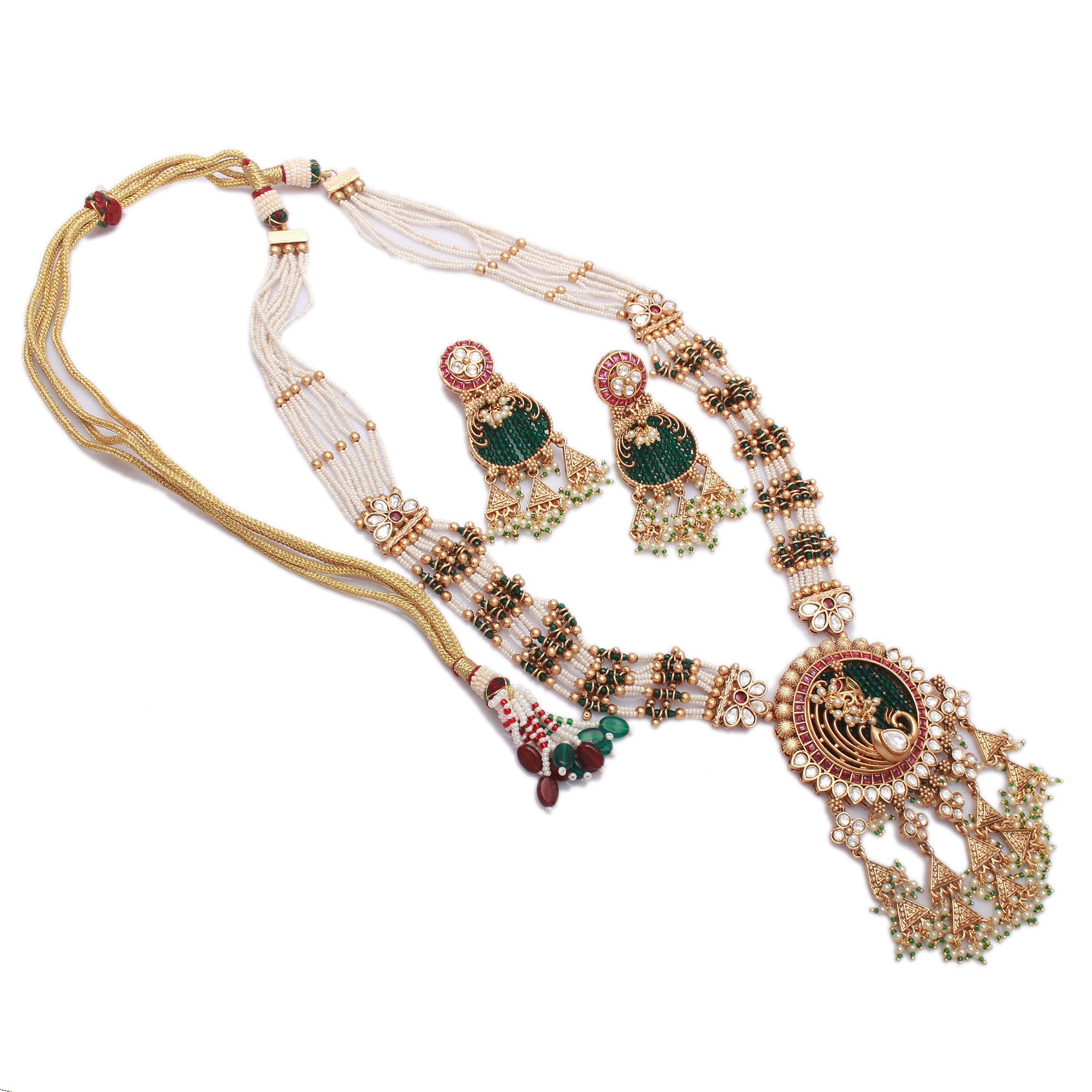 Abhisha Antique Designer Long Necklace Set