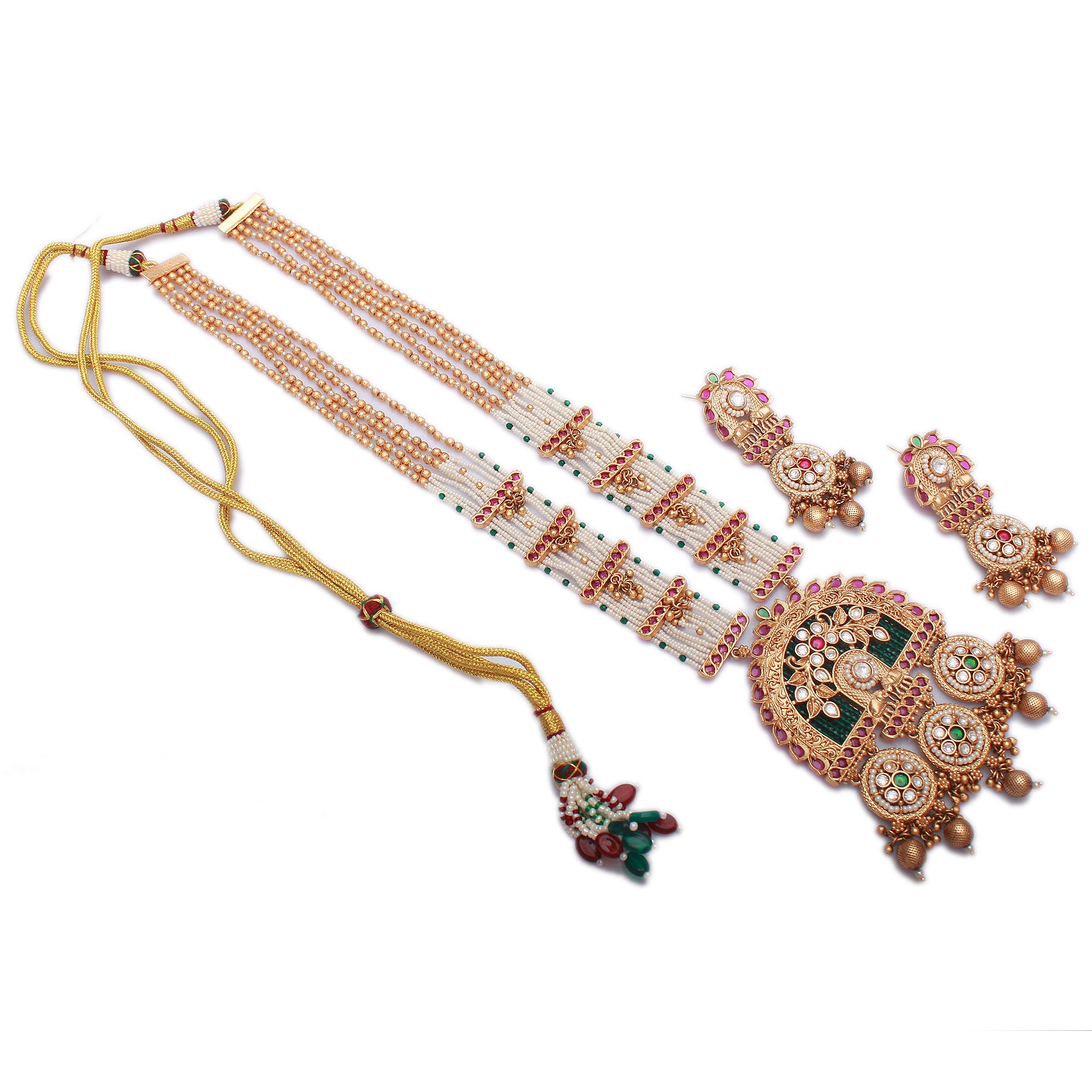 Nayana Antique Designer Long Necklace Set