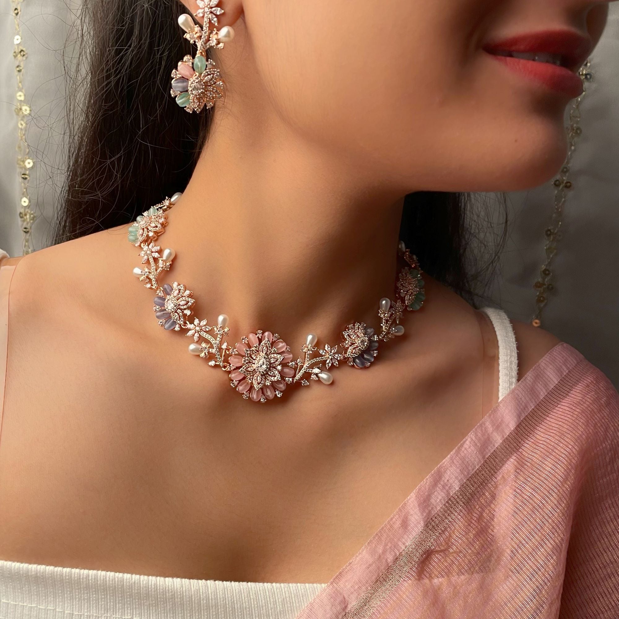 Twinkle Fusion Designer Necklace Set