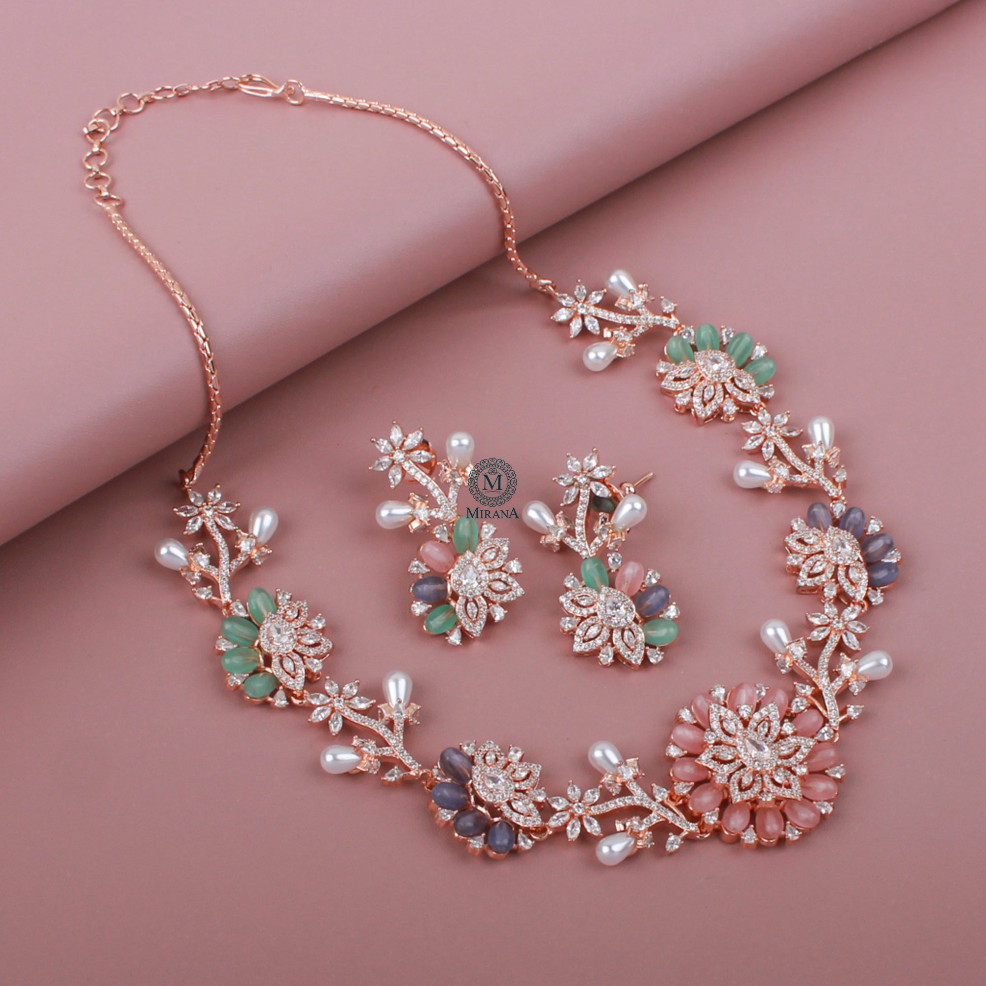 Twinkle Fusion Designer Necklace Set