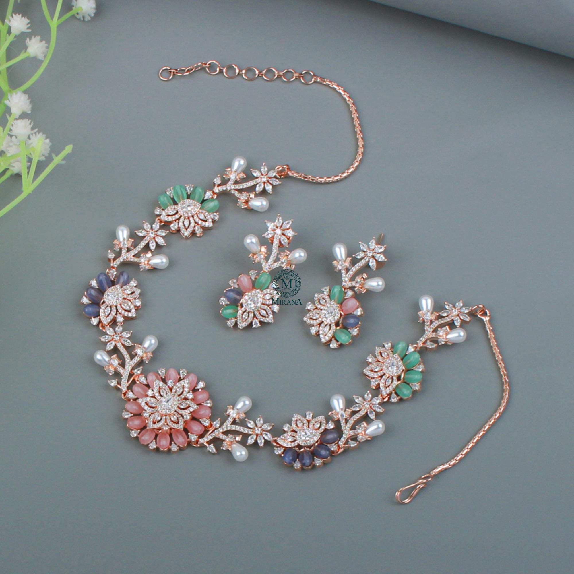 Twinkle Fusion Designer Necklace Set