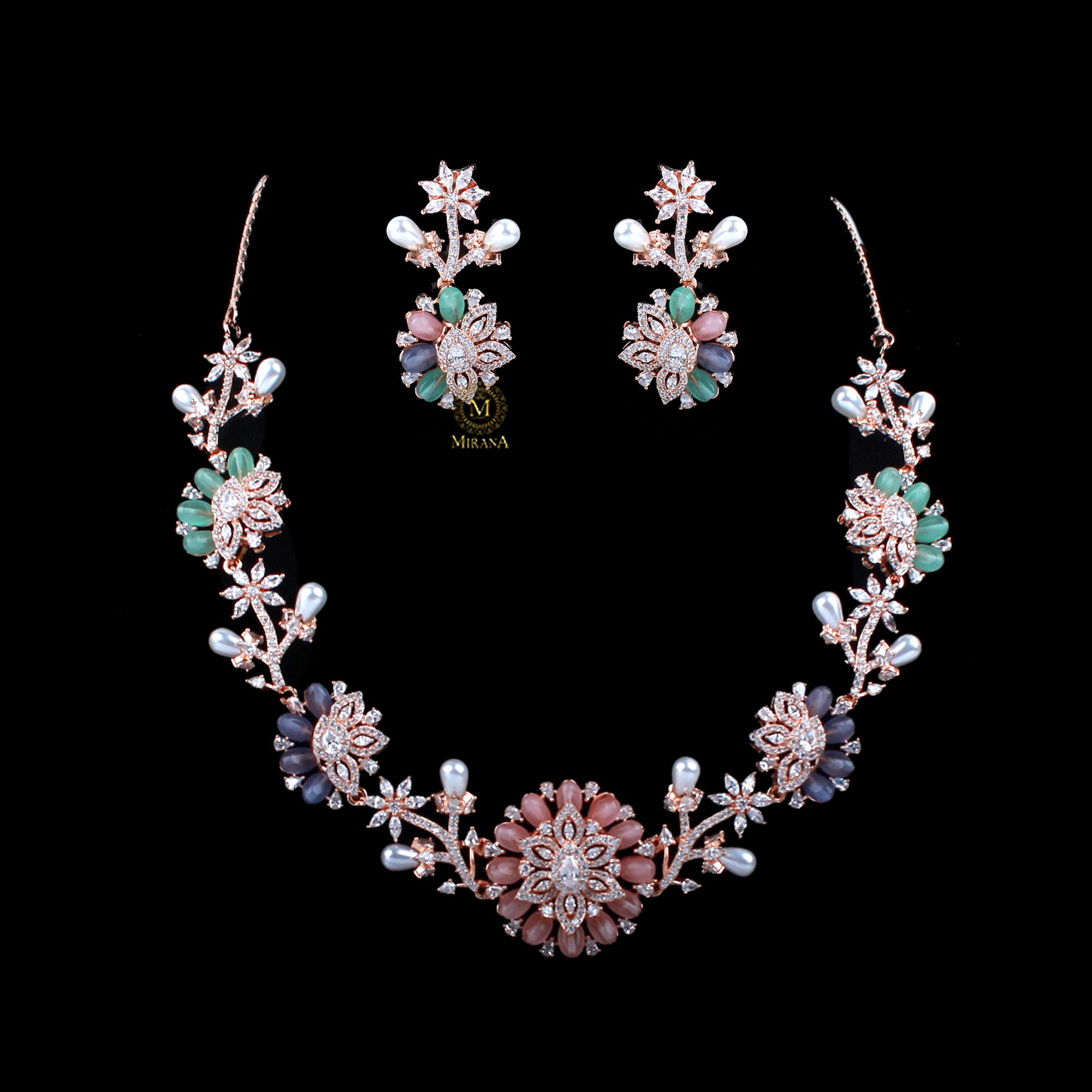 Twinkle Fusion Designer Necklace Set