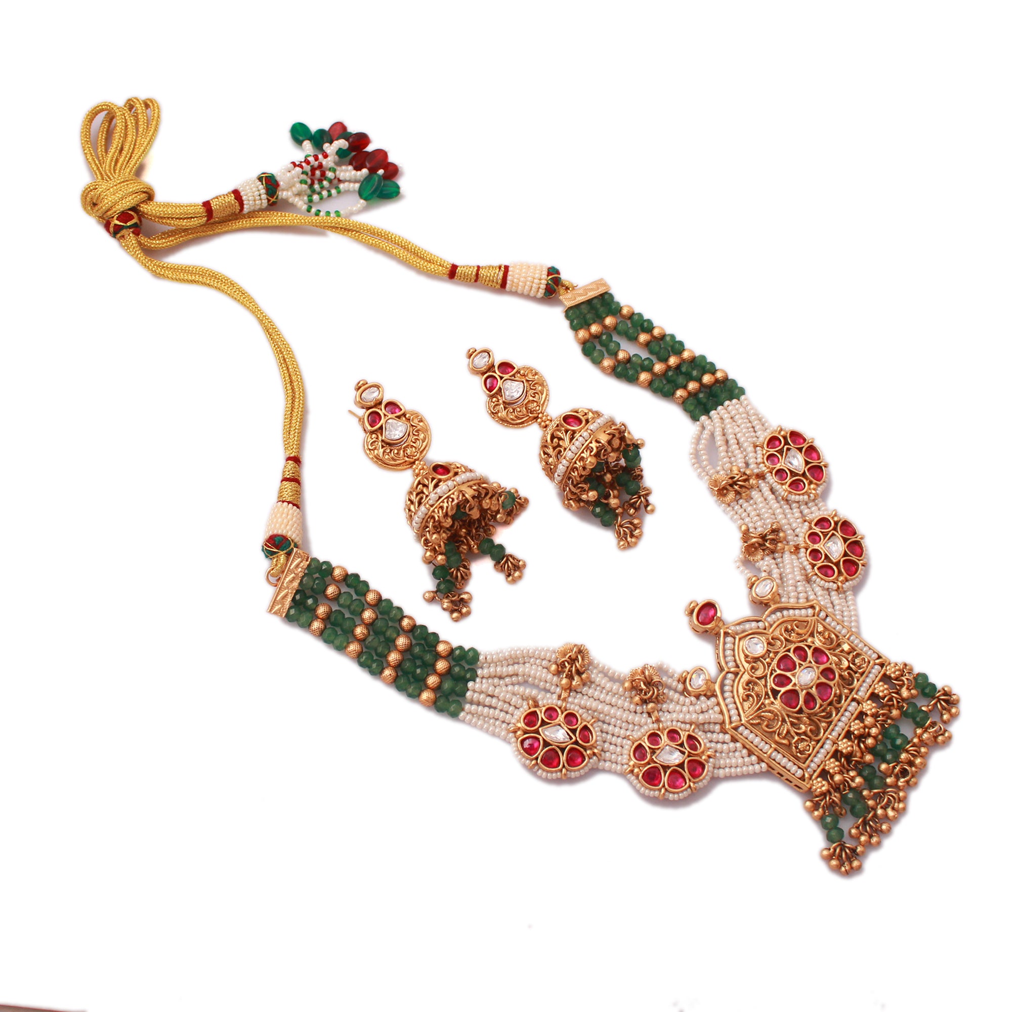 Swarna Antique Designer Necklace Set