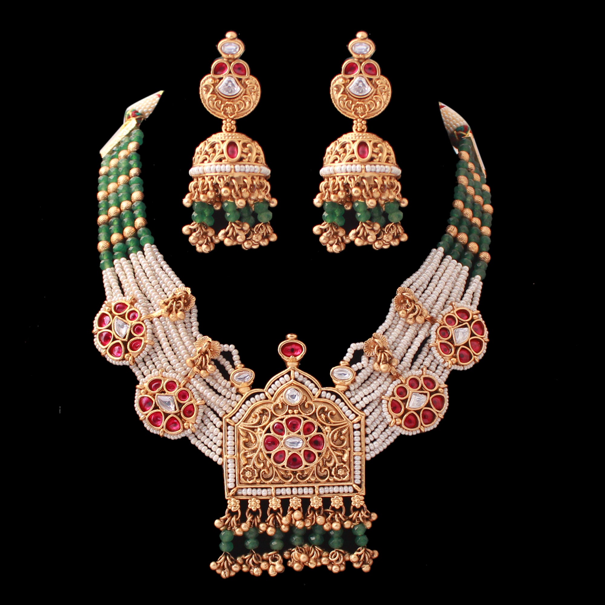 Swarna Antique Designer Necklace Set