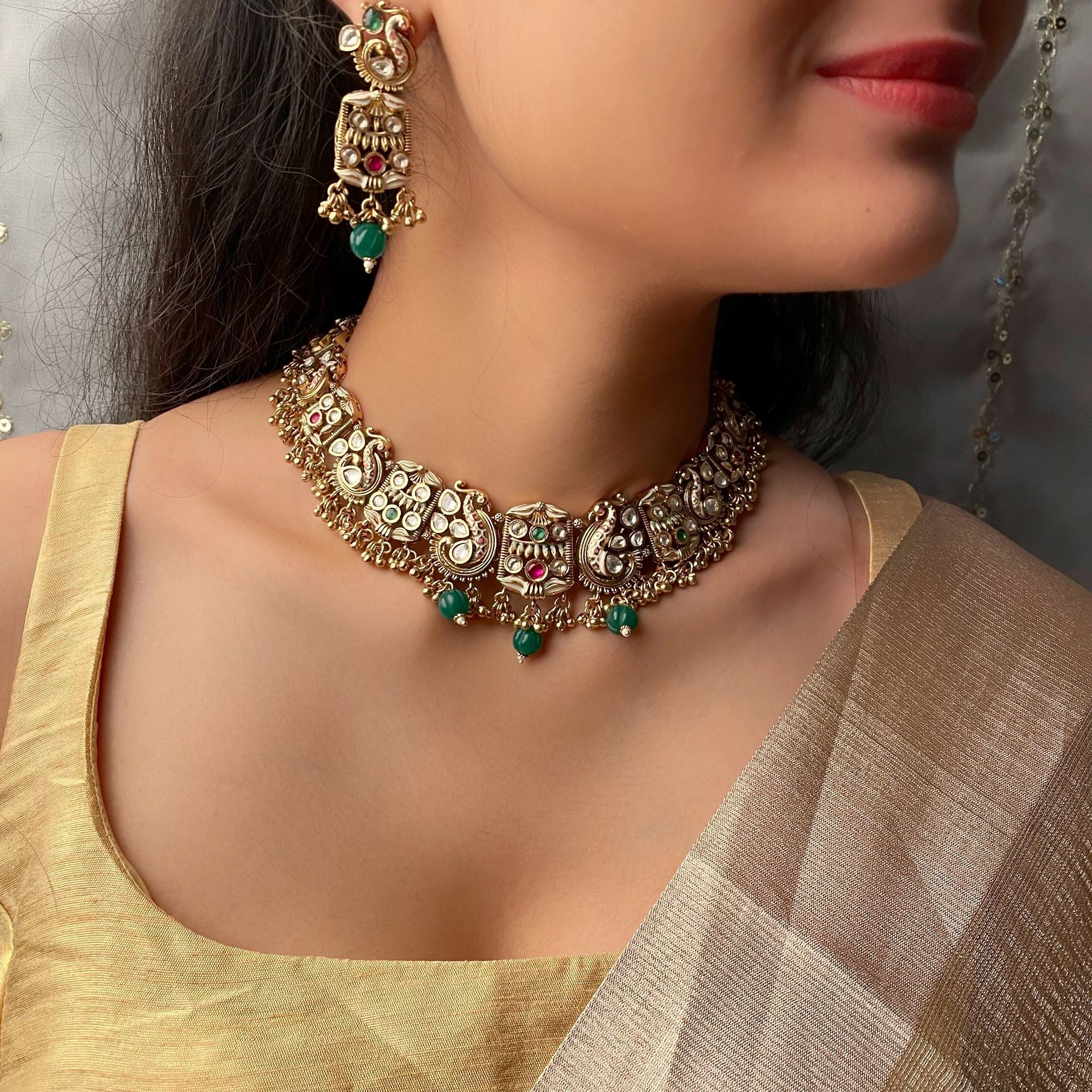 Ketki Antique Designer Necklace Set