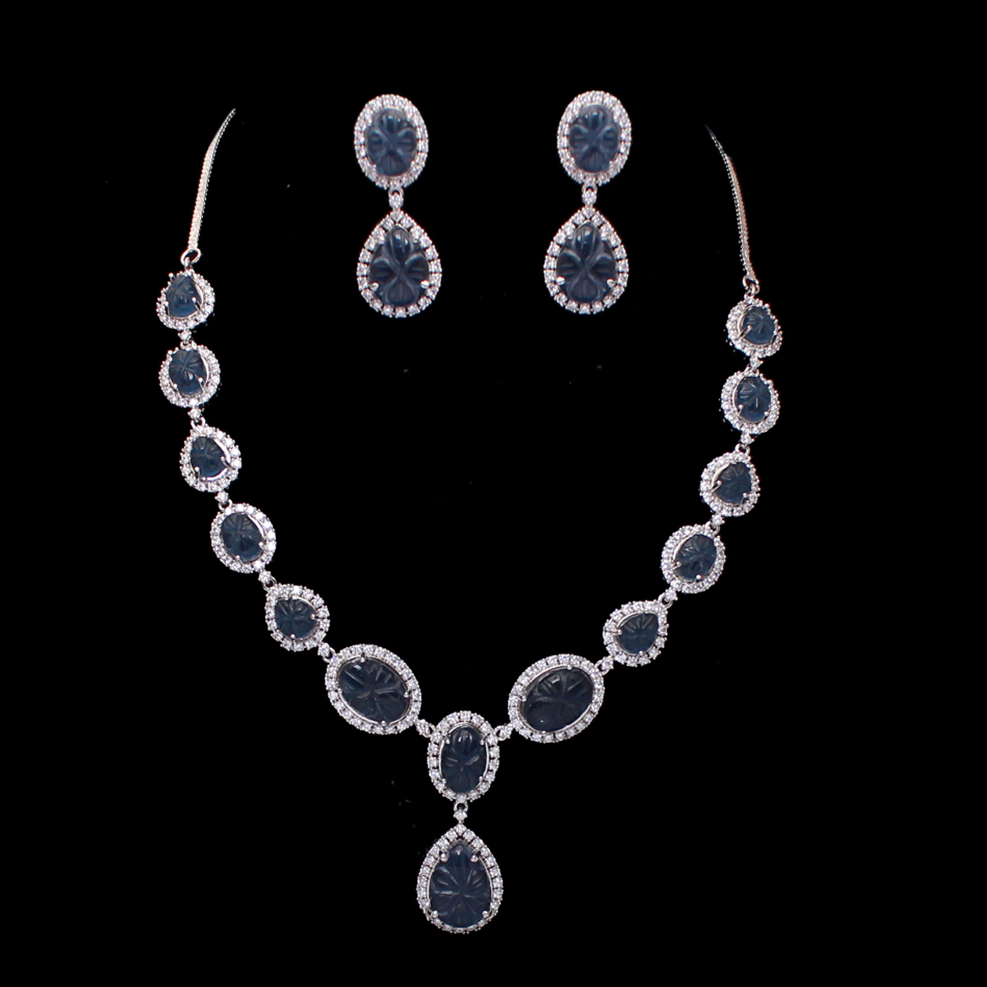 Rosalie CZ Designer Necklace Set