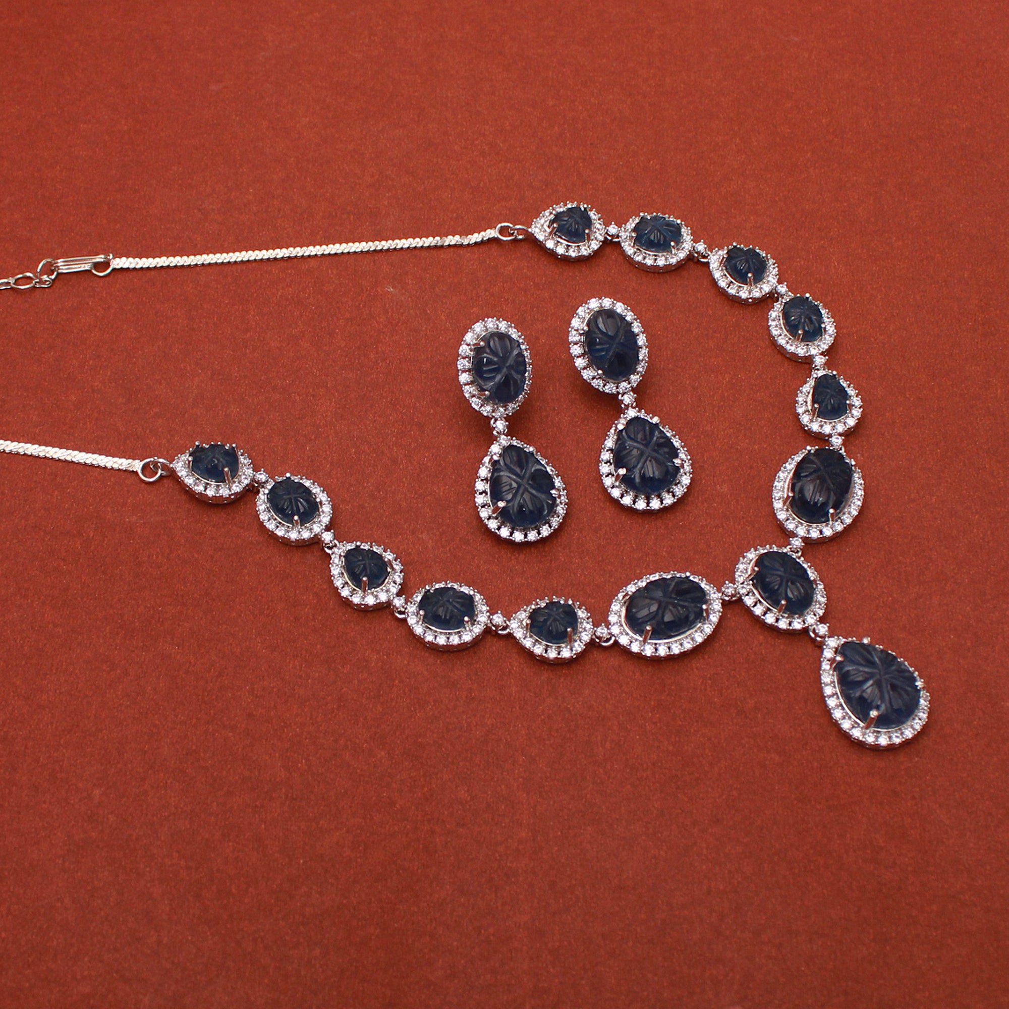 Rosalie CZ Designer Necklace Set