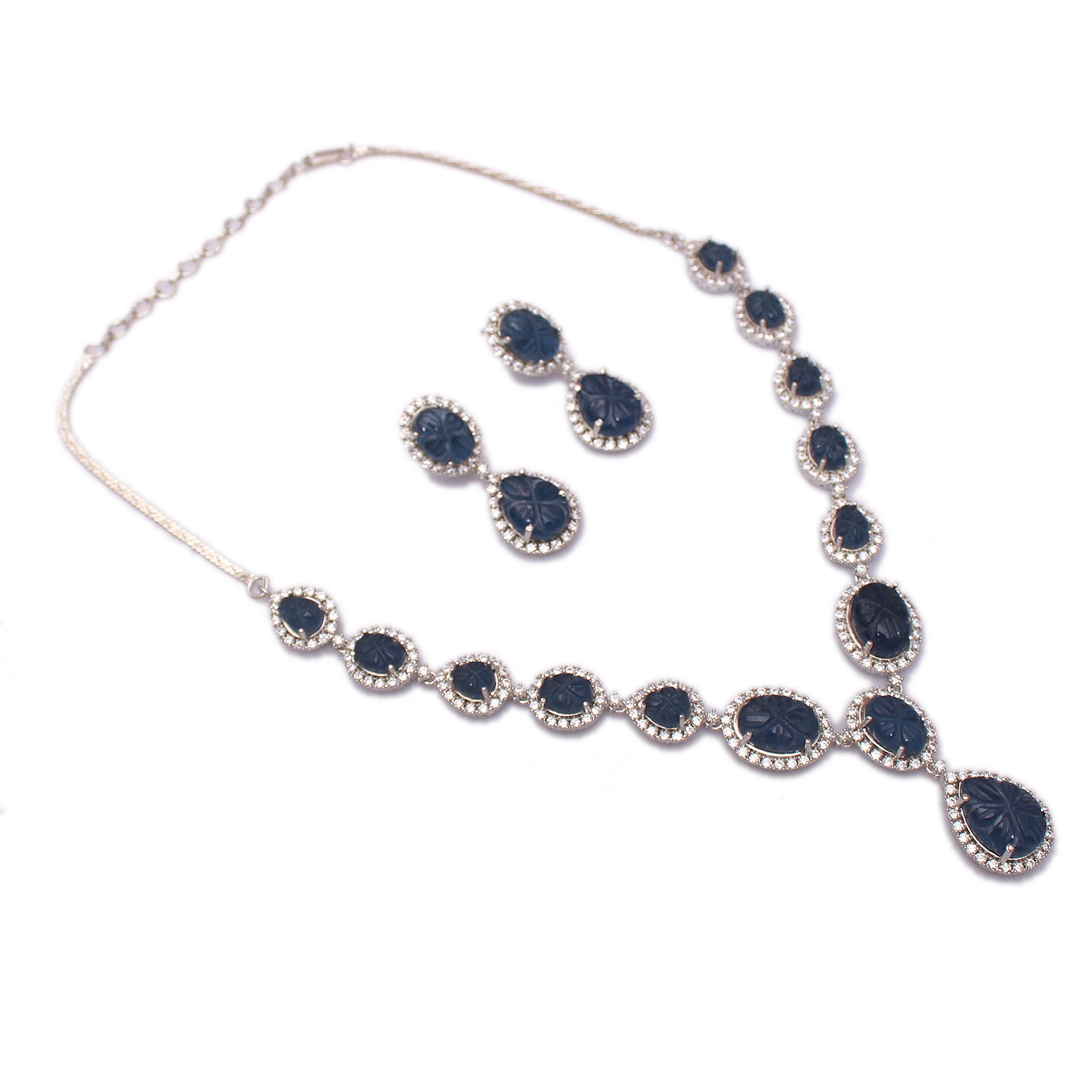 Rosalie CZ Designer Necklace Set