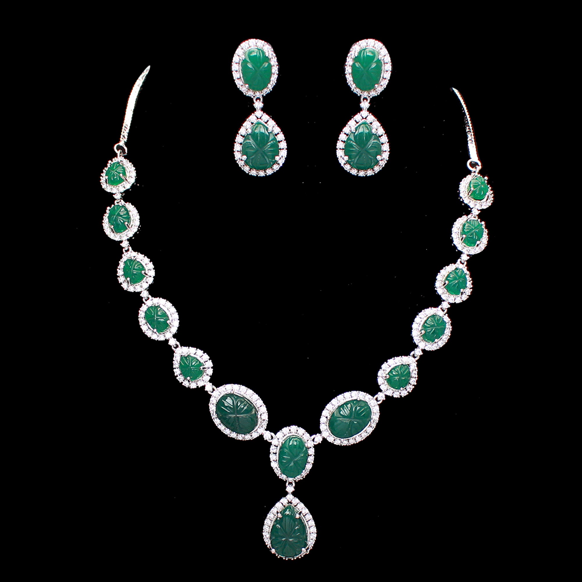 Rosalie CZ Designer Necklace Set