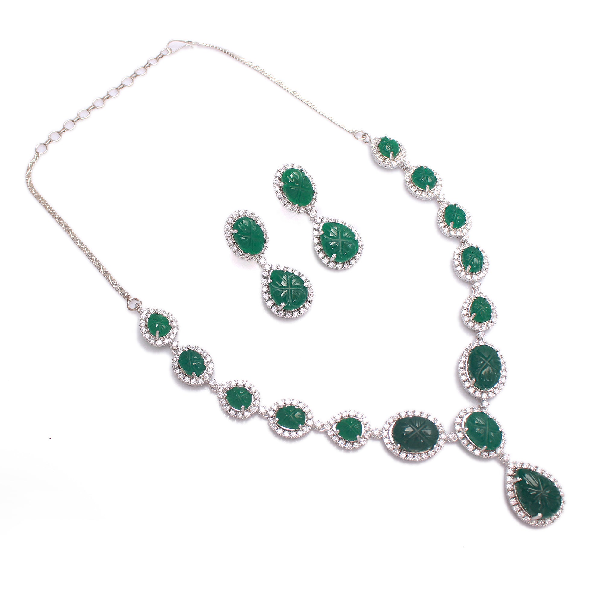 Rosalie CZ Designer Necklace Set