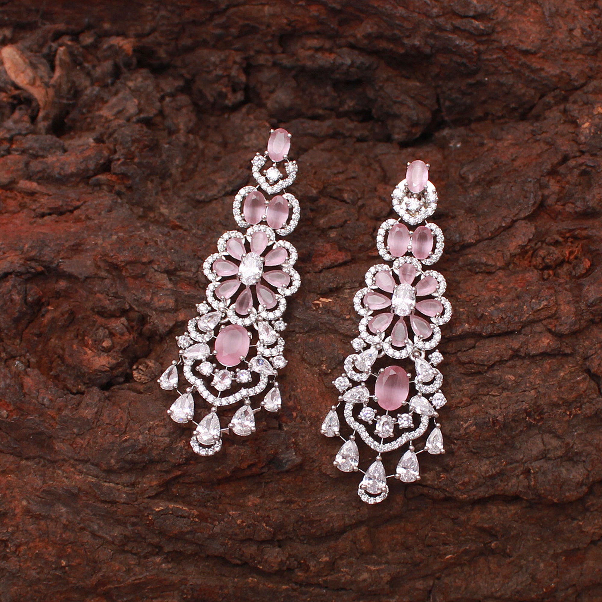 Rennie Pastel Pink Designer Necklace Set