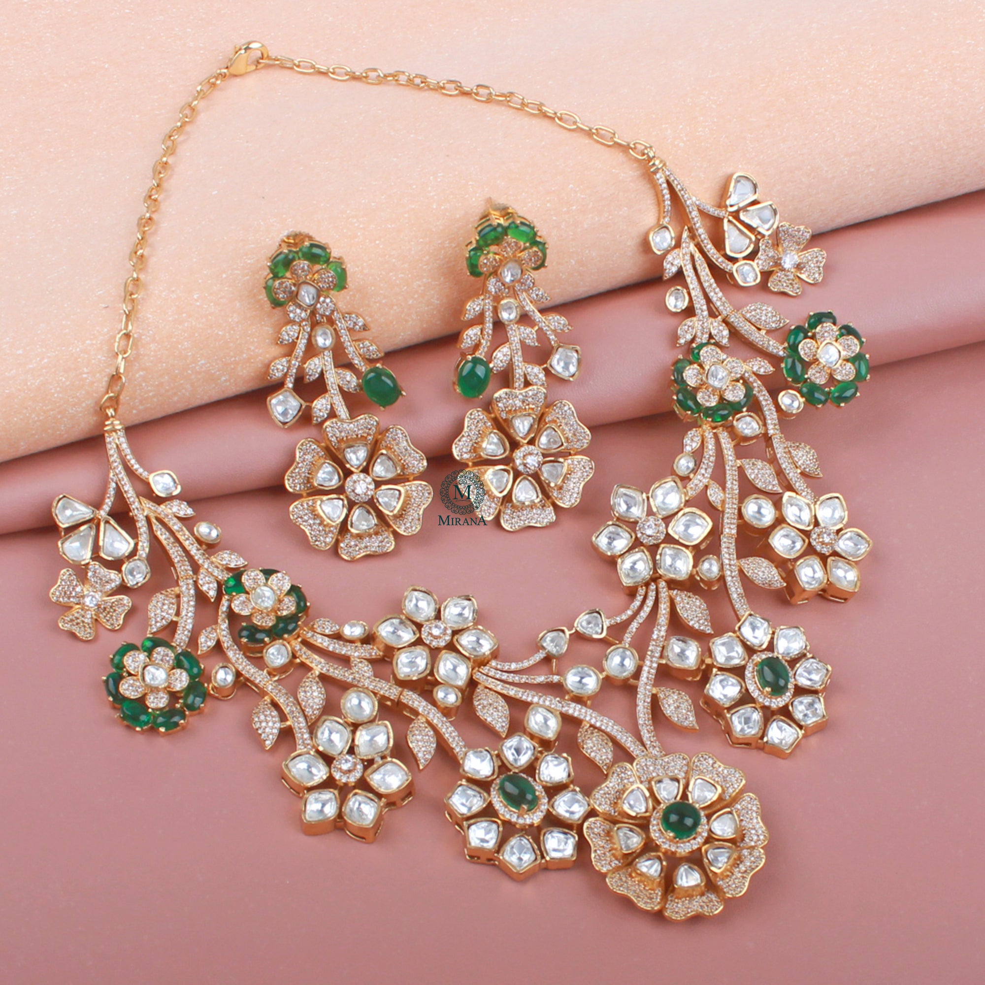 Anushi Moissanite Bridal Necklace Set