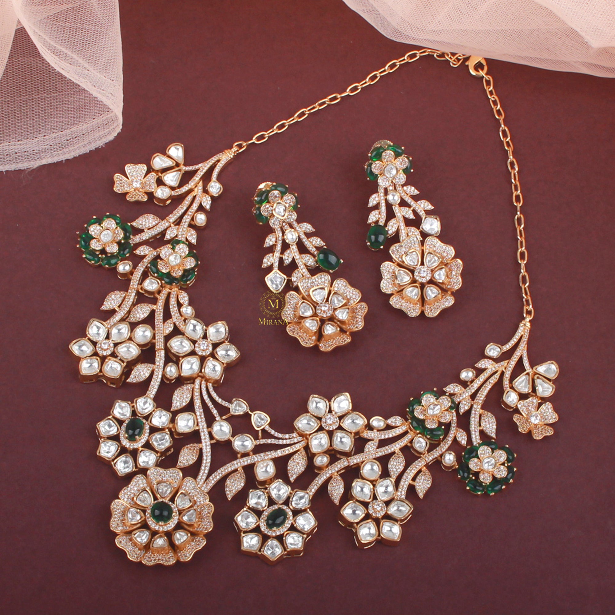 Anushi Moissanite Bridal Necklace Set