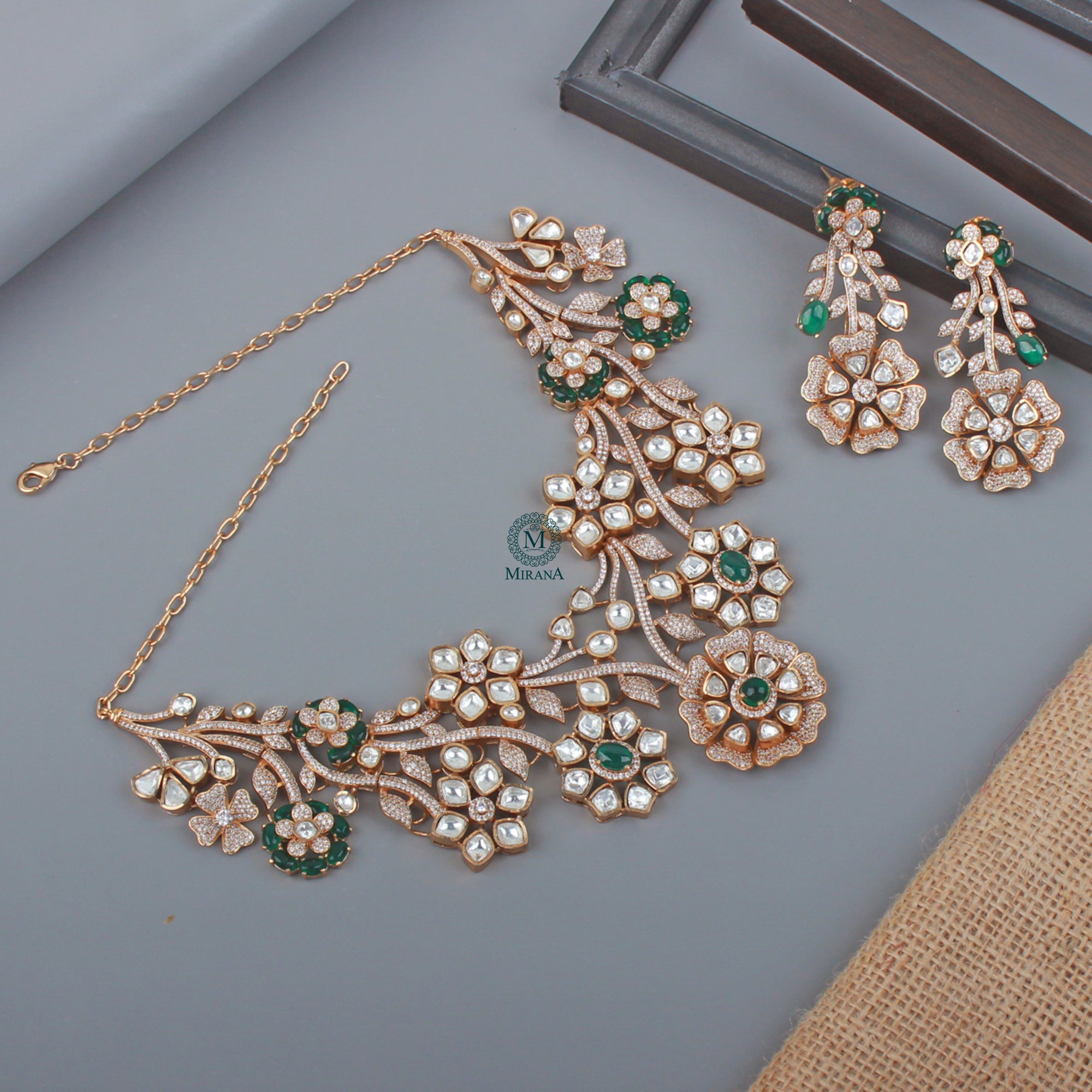 Anushi Moissanite Bridal Necklace Set