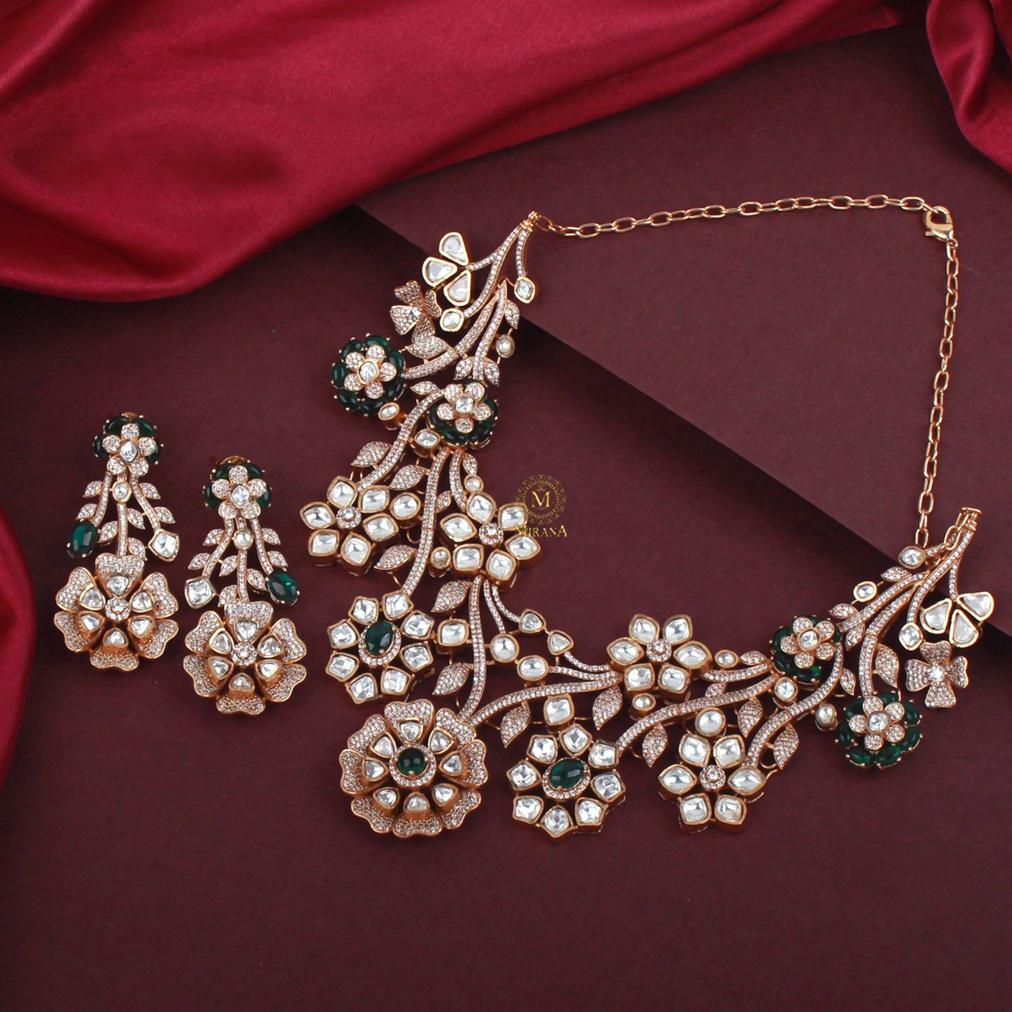 Anushi Moissanite Bridal Necklace Set