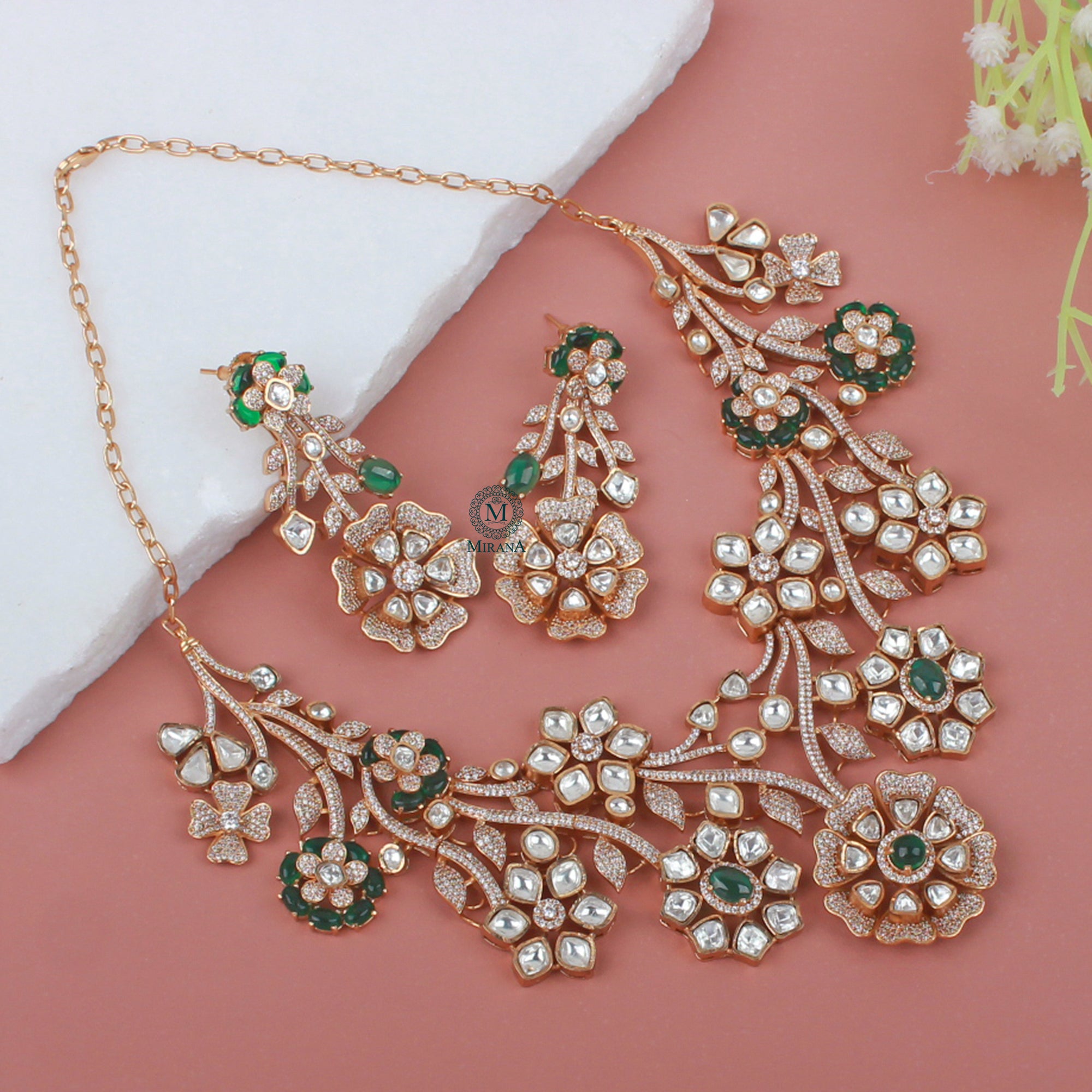 Anushi Moissanite Bridal Necklace Set