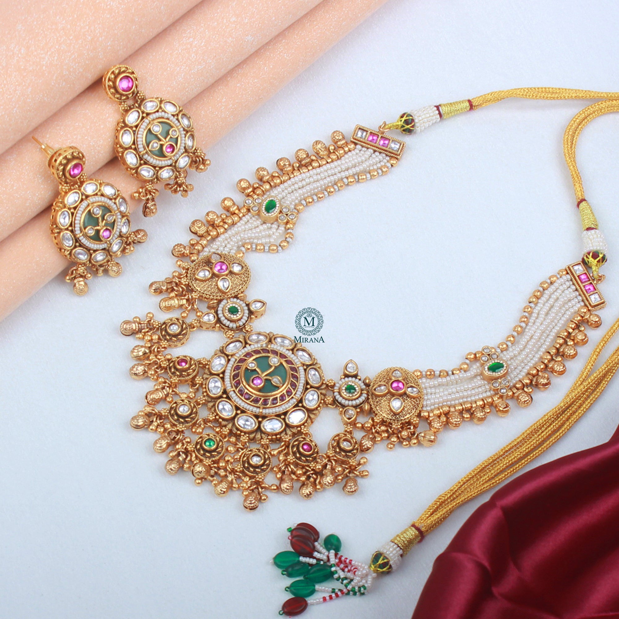 Anvita Antique Designer Necklace Set