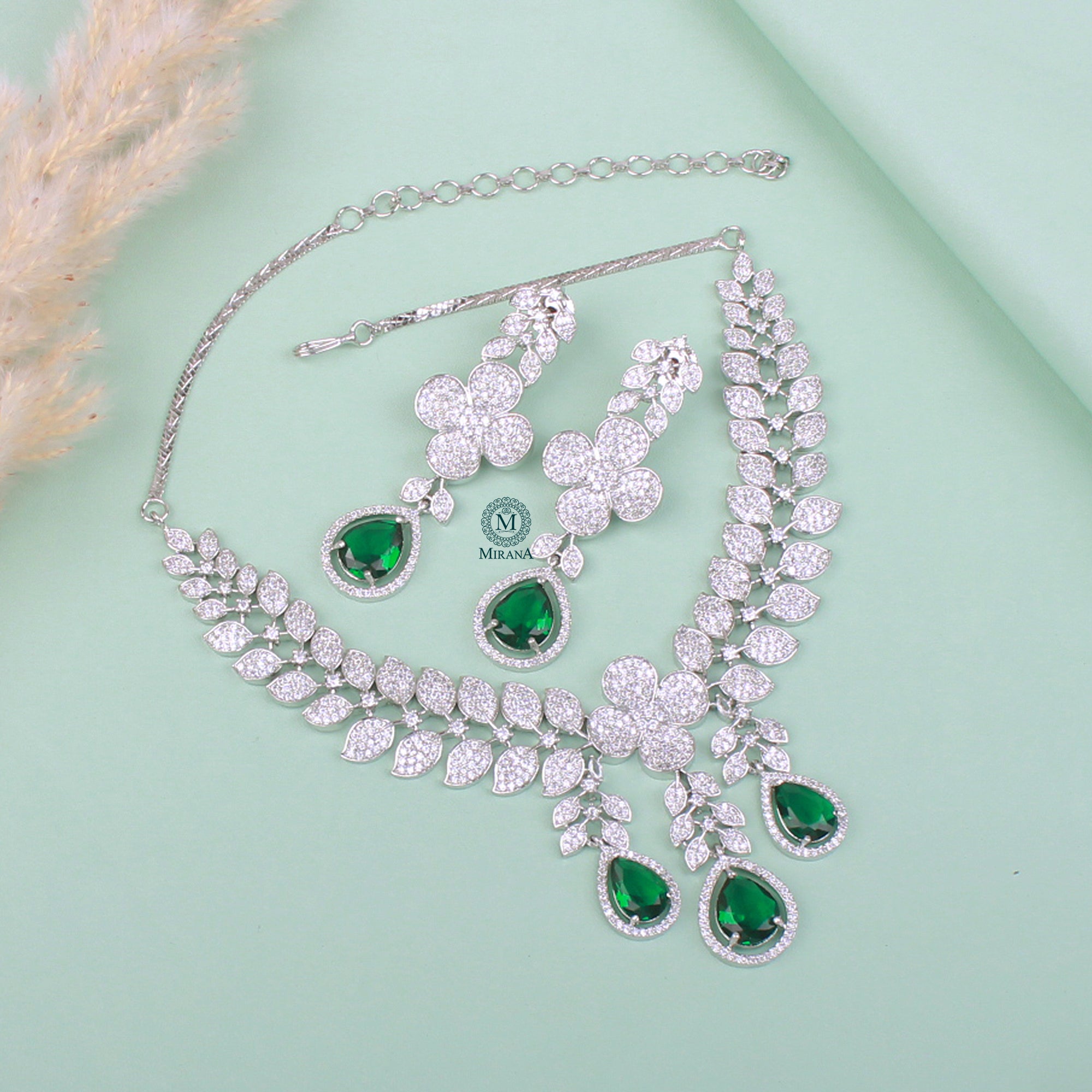 Elisey CZ Designer Necklace Set