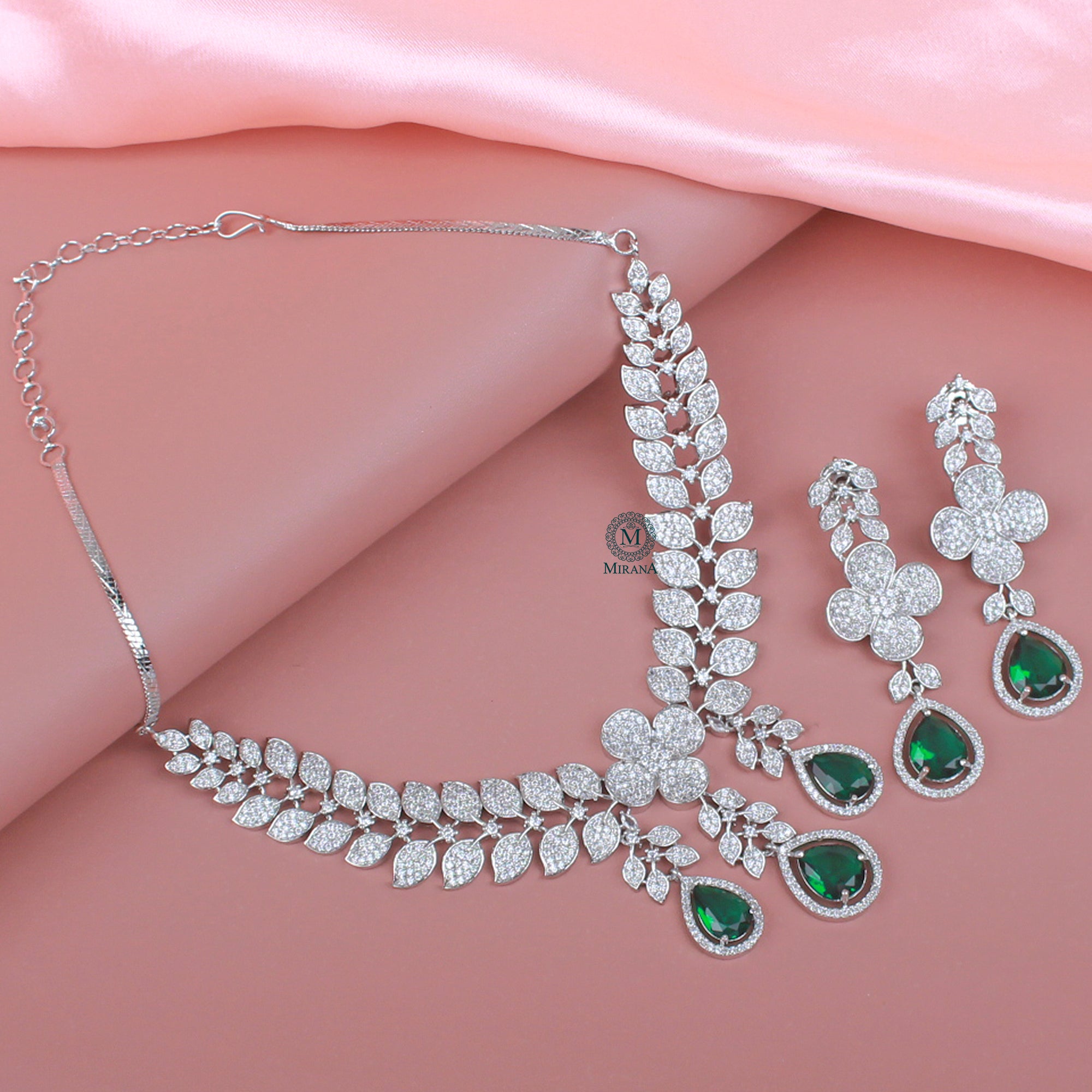 Elisey CZ Designer Necklace Set
