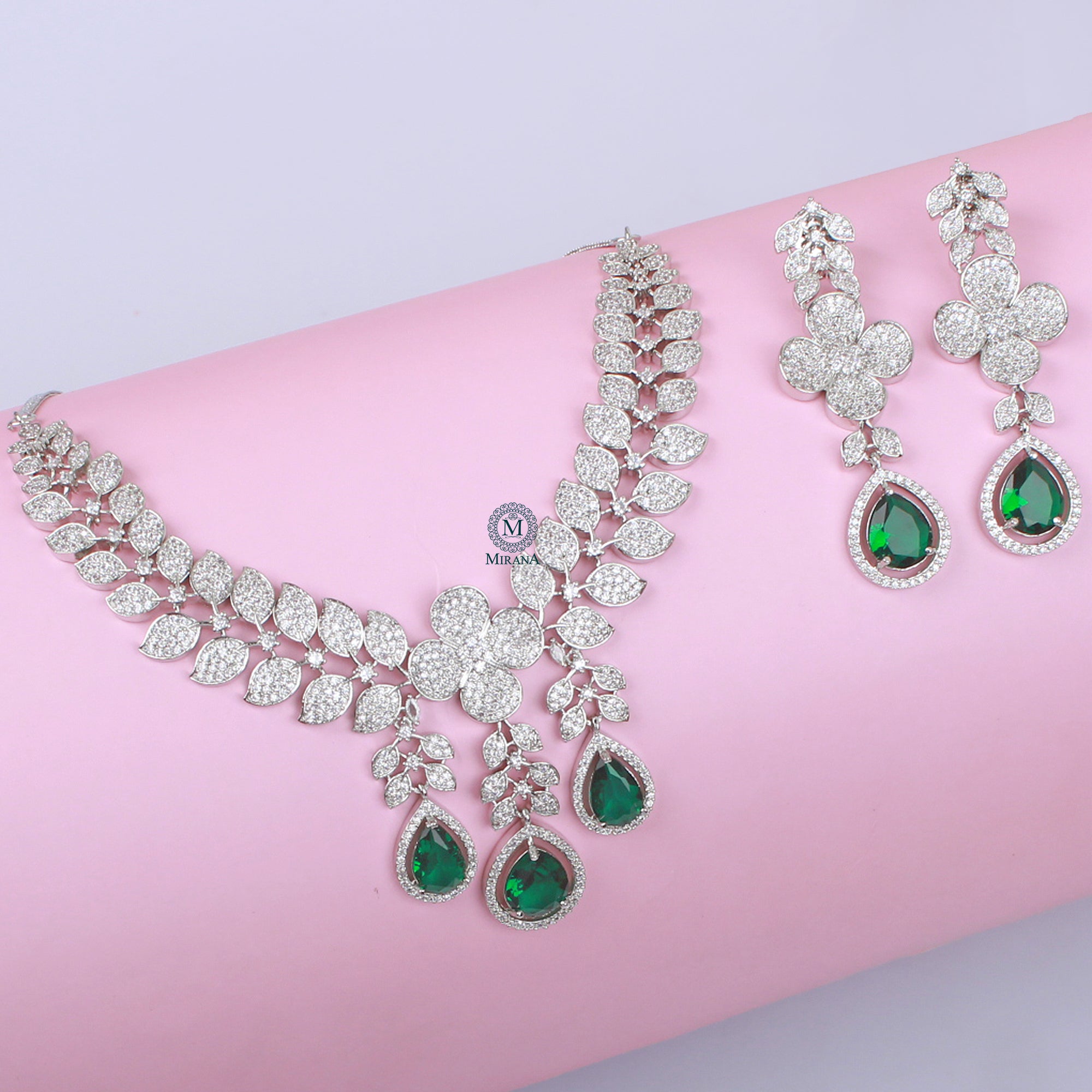 Elisey CZ Designer Necklace Set
