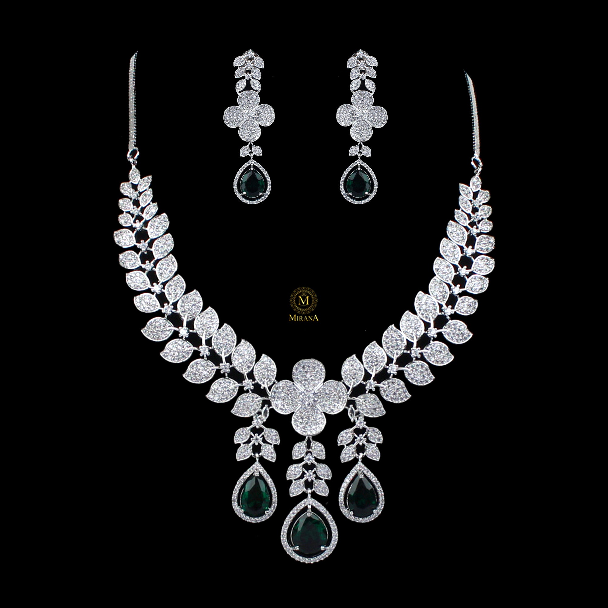 Elisey CZ Designer Necklace Set