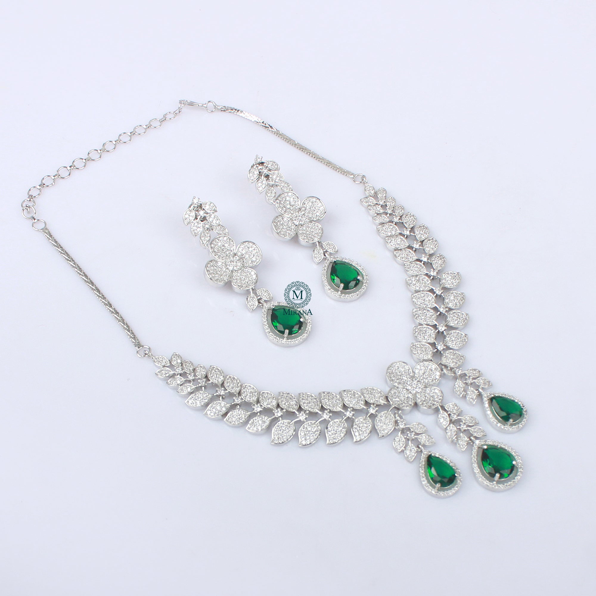 Elisey CZ Designer Necklace Set