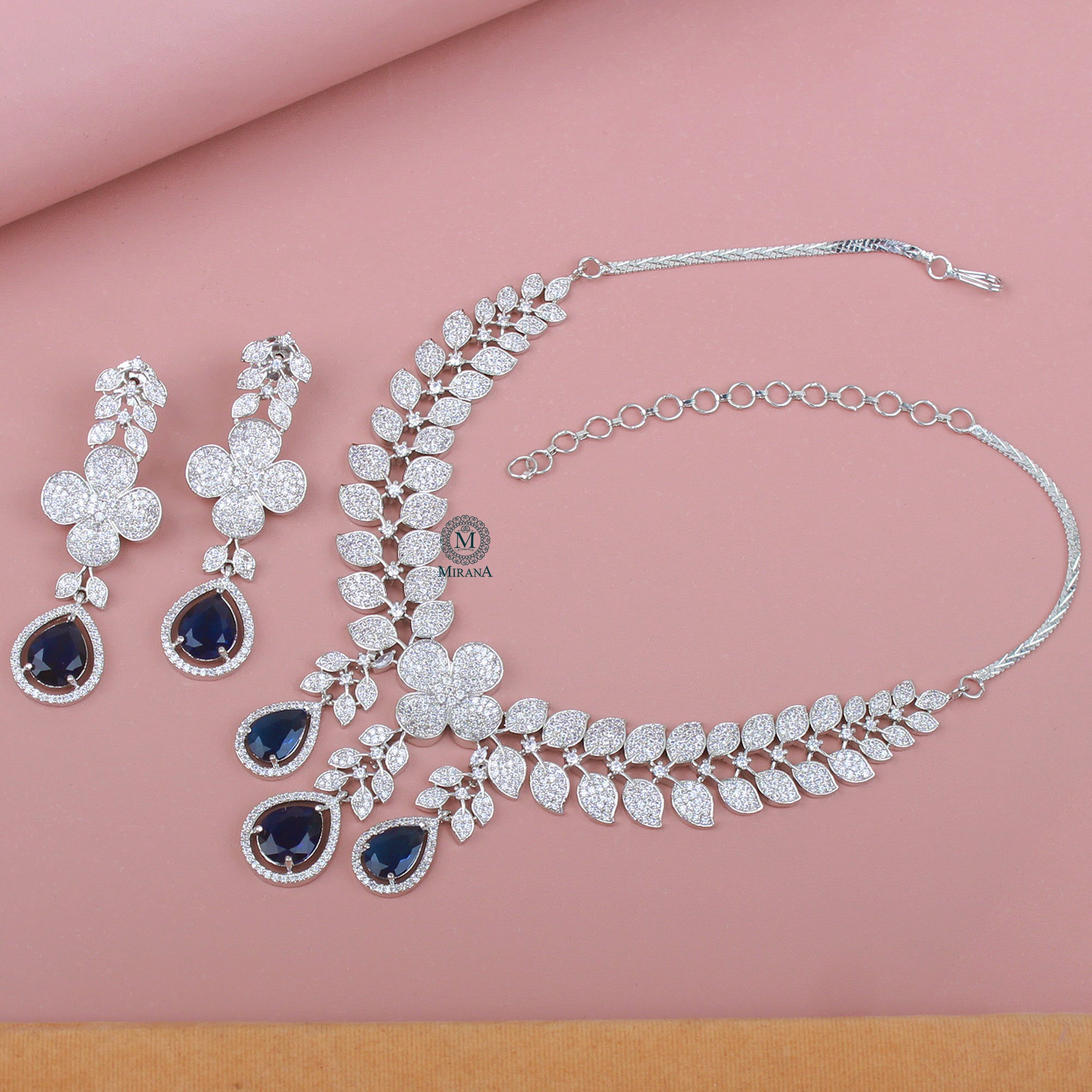 Elisey CZ Designer Necklace Set