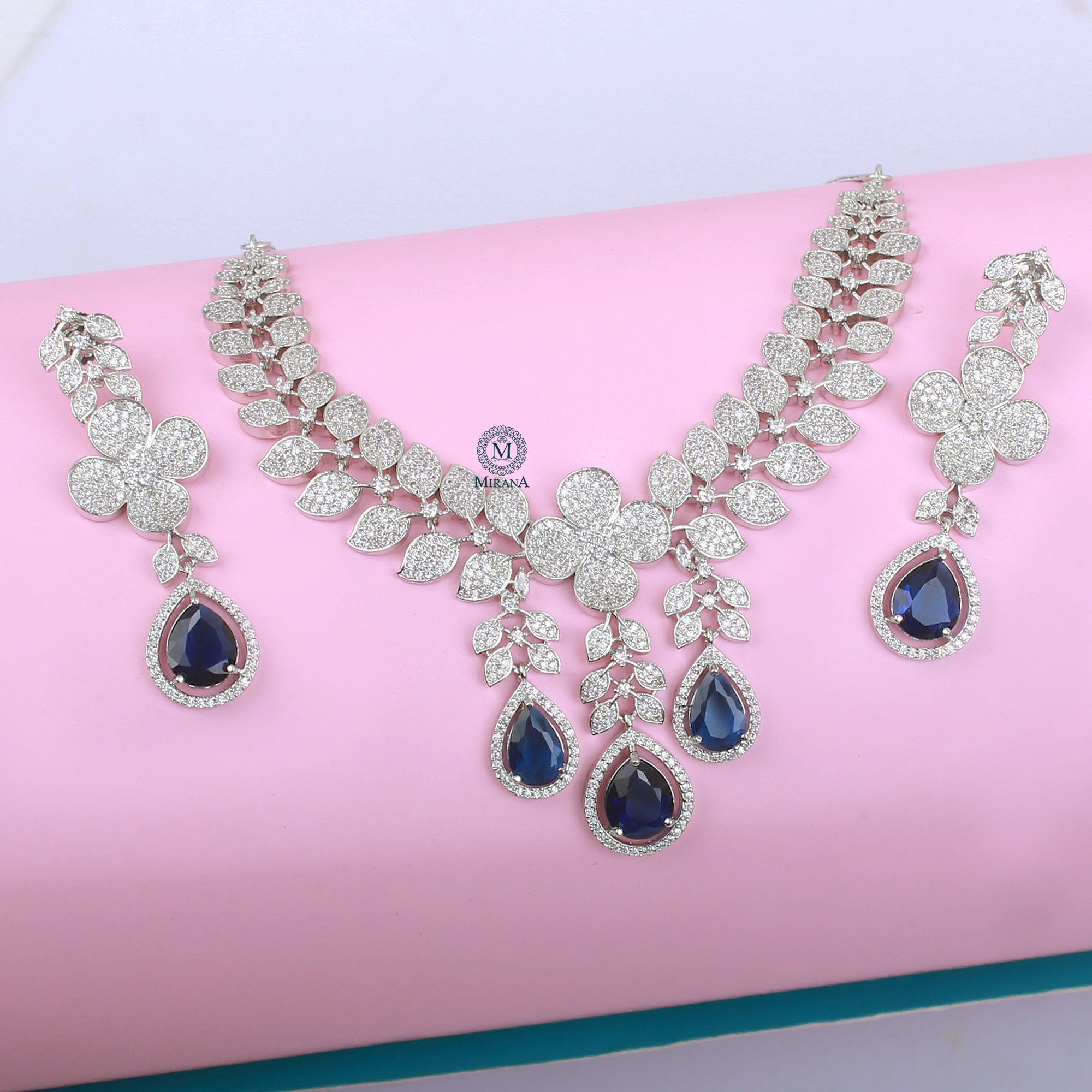Elisey CZ Designer Necklace Set