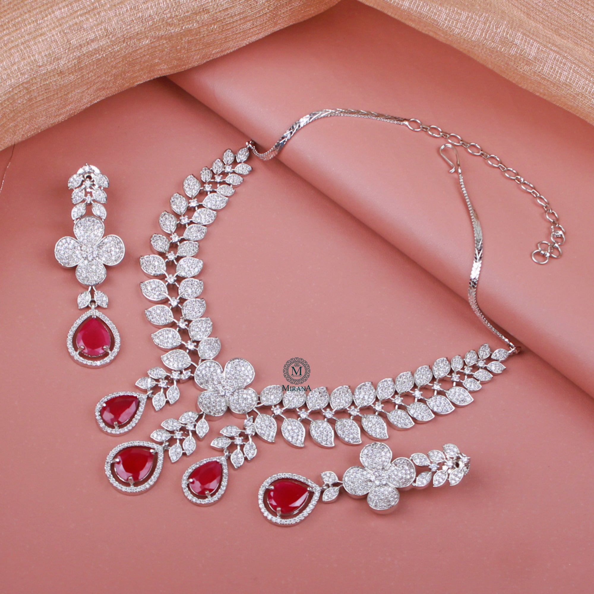 Elisey CZ Designer Necklace Set