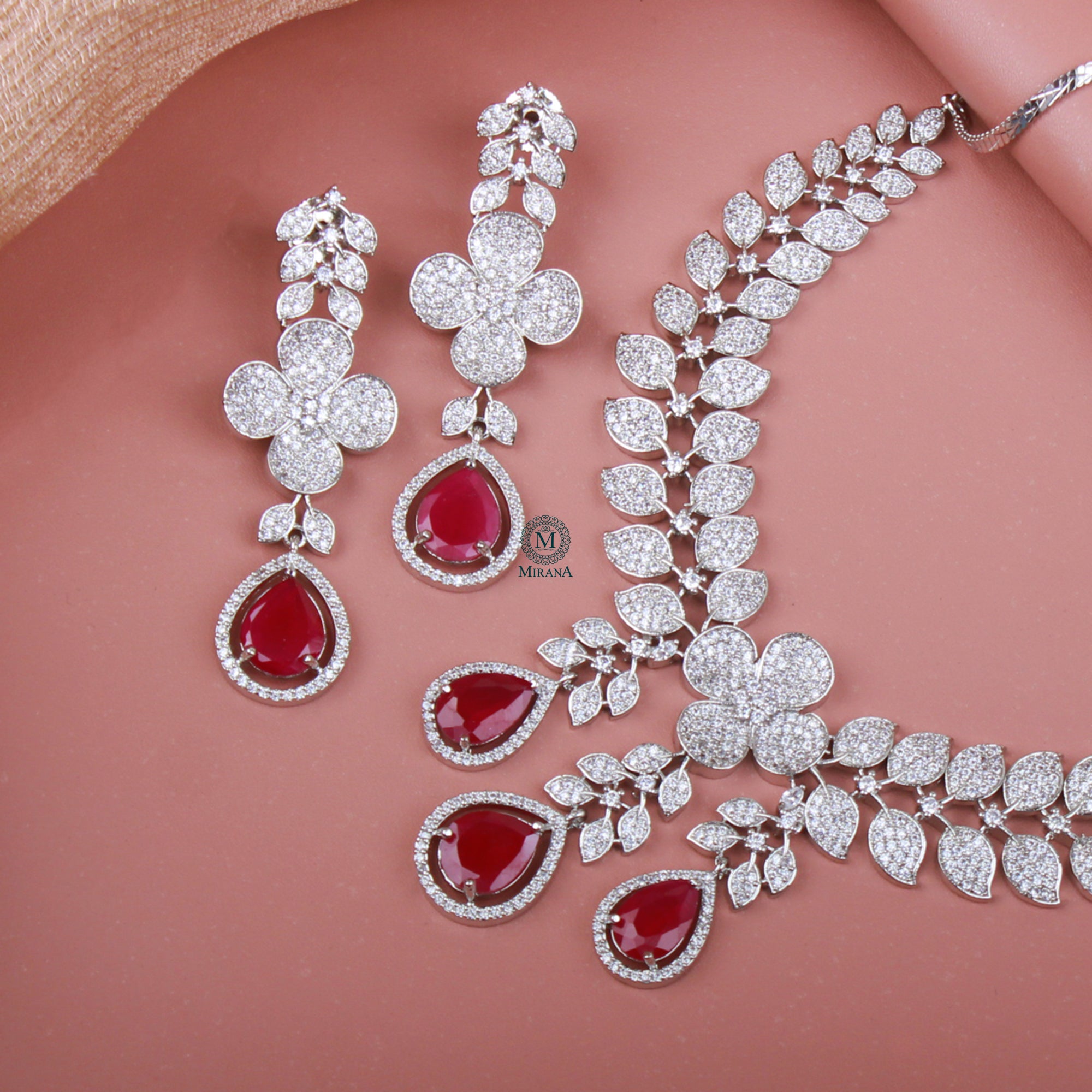 Elisey CZ Designer Necklace Set