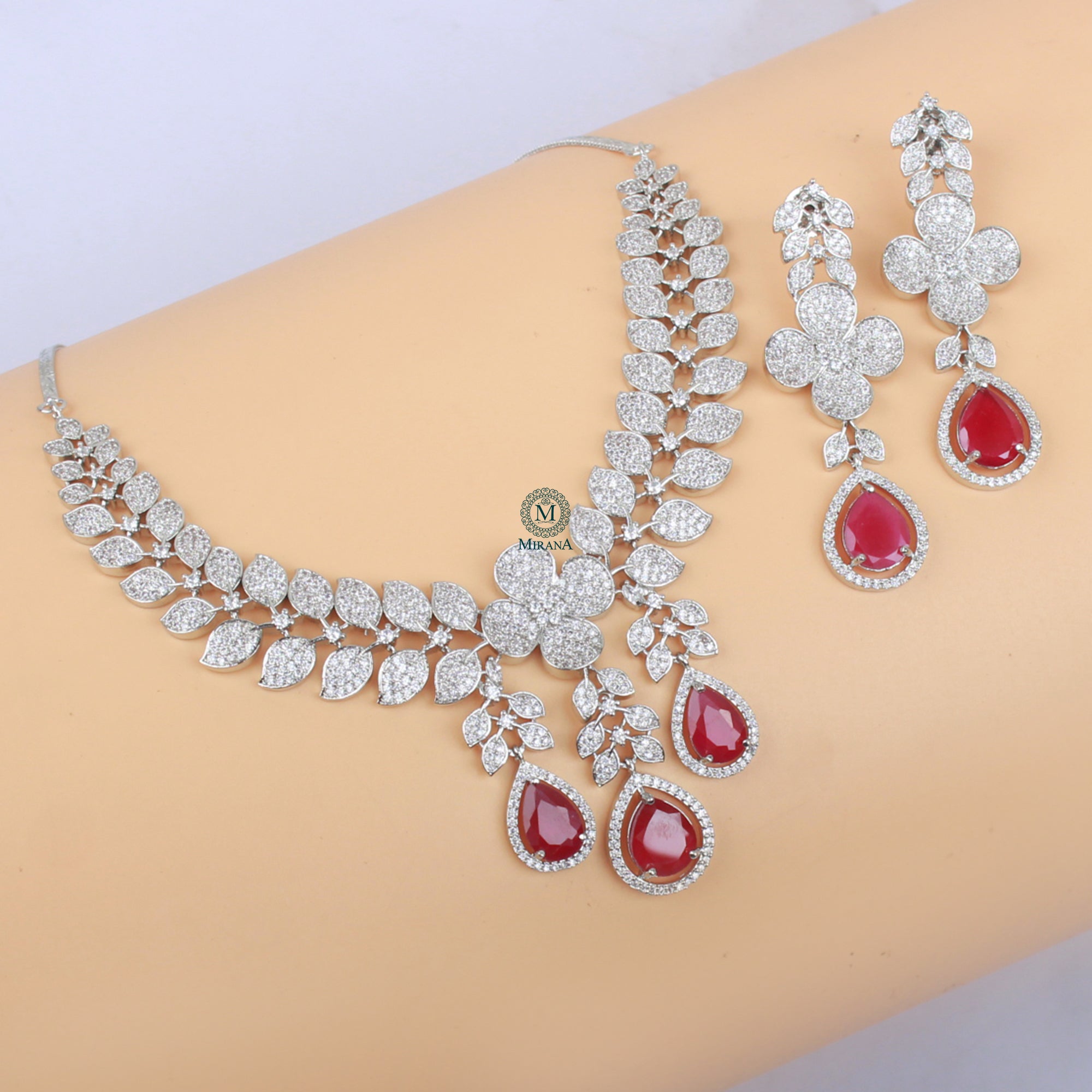 Elisey CZ Designer Necklace Set
