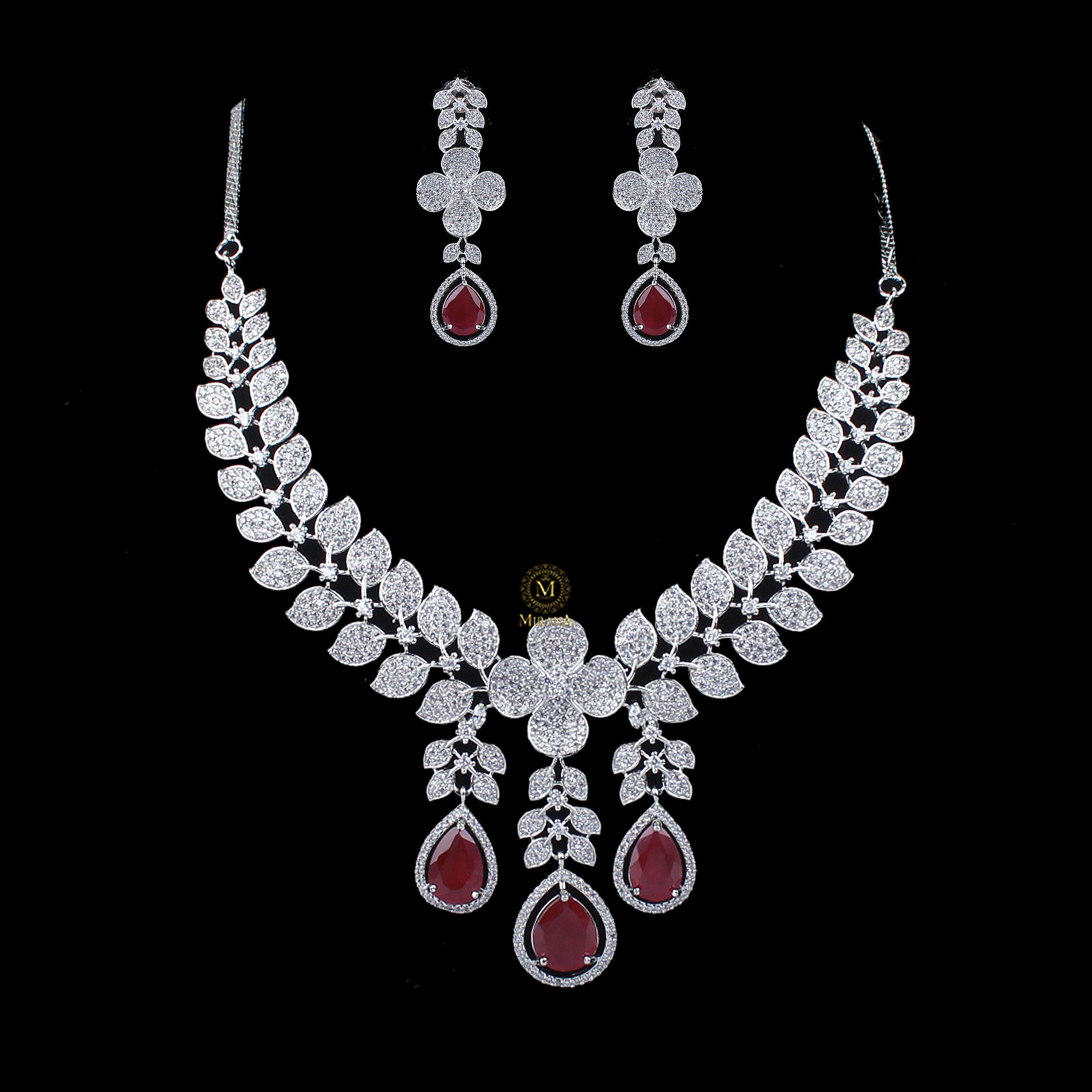 Elisey CZ Designer Necklace Set
