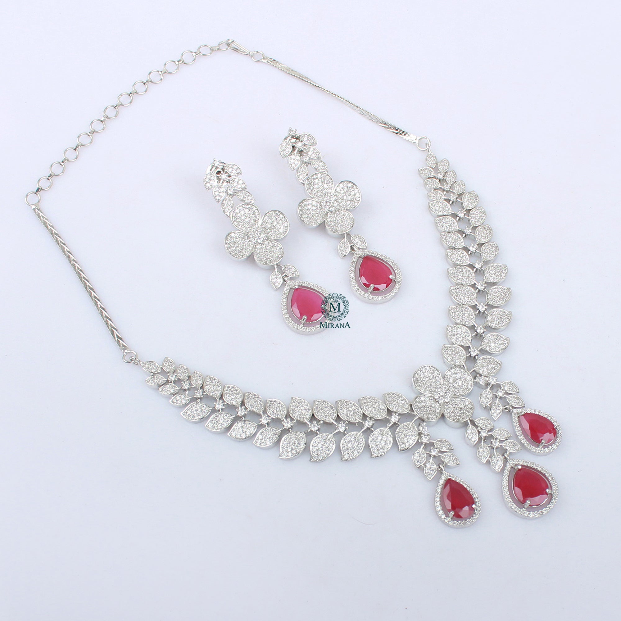 Elisey CZ Designer Necklace Set