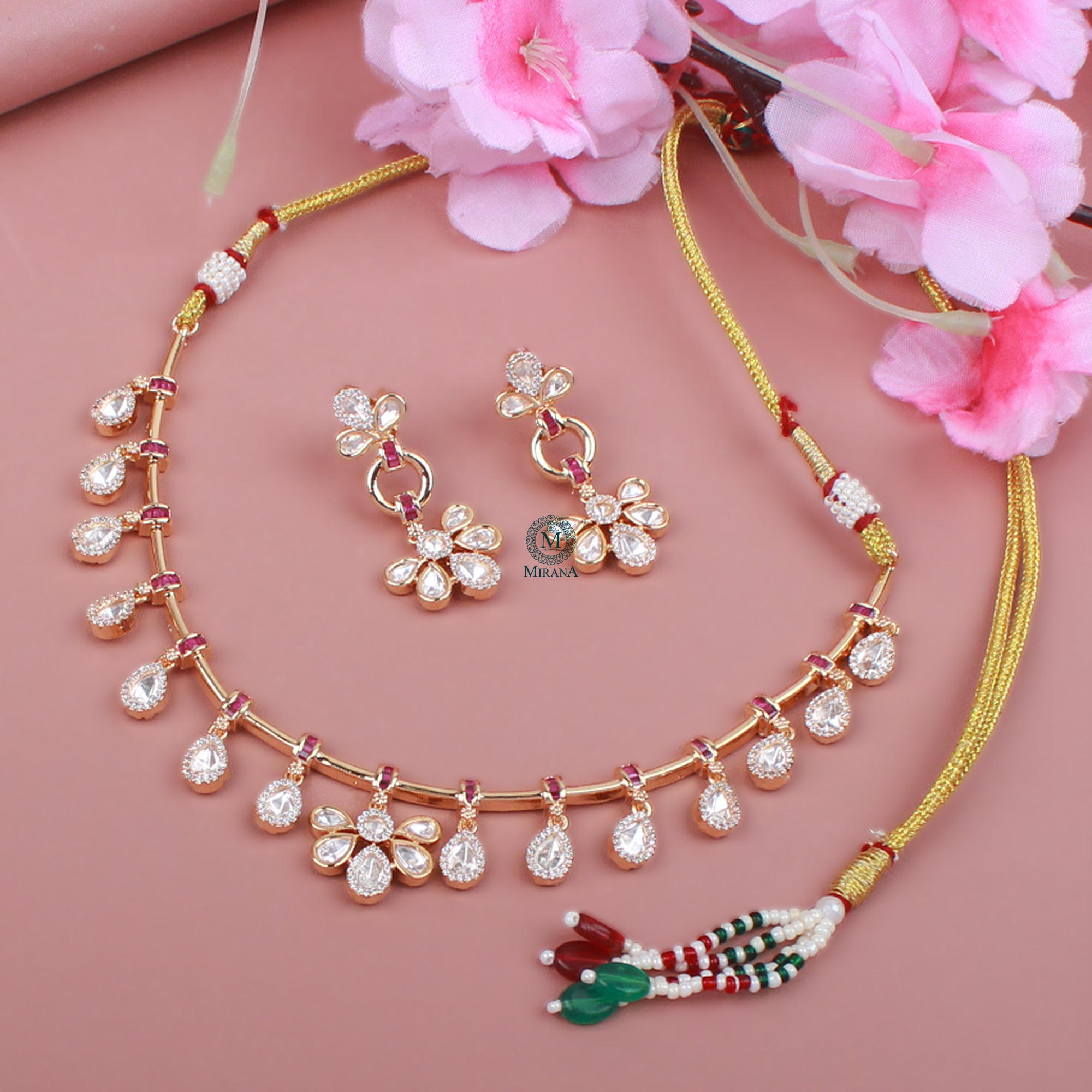 Nidhi Polki Designer Necklace Set