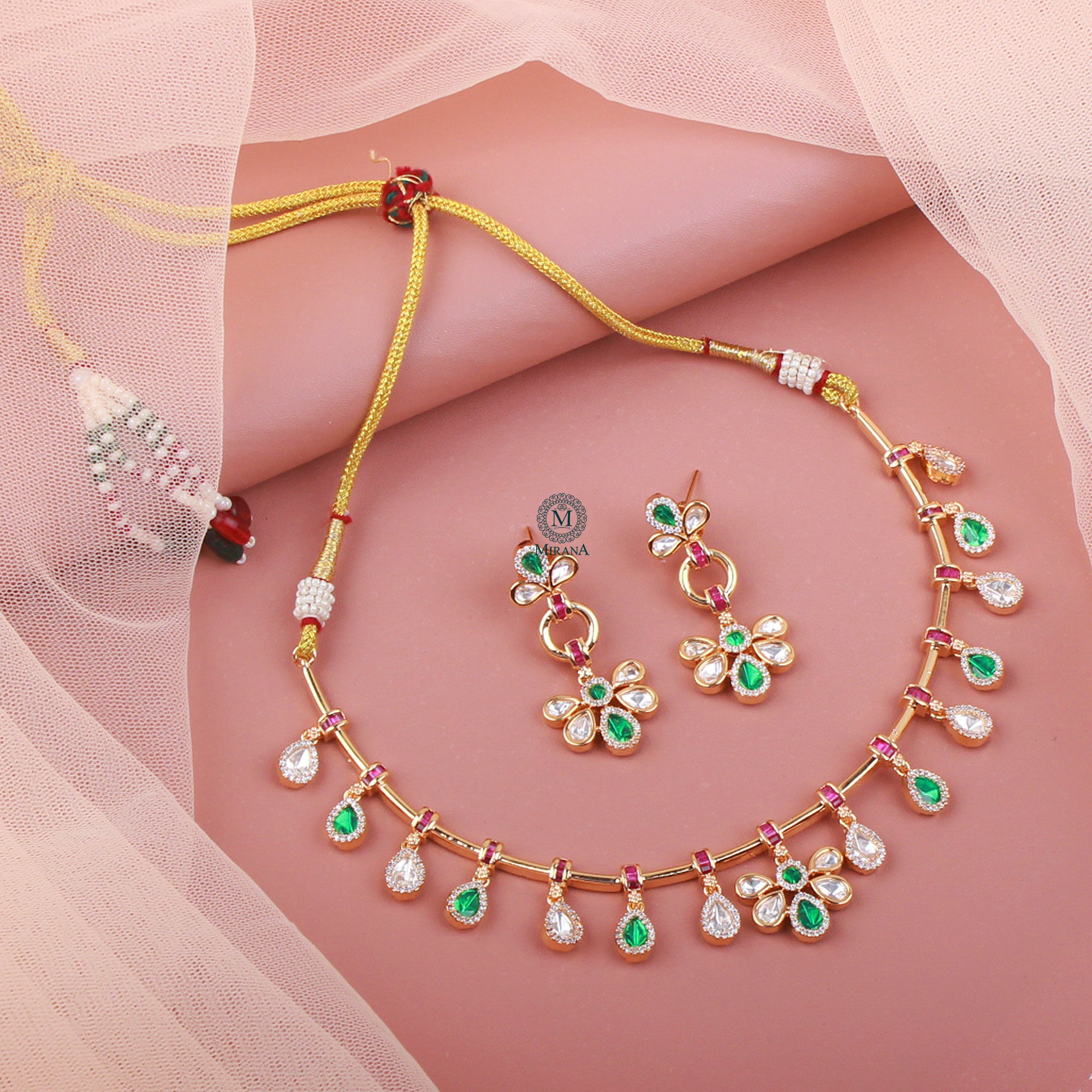 Nidhi Polki Designer Necklace Set