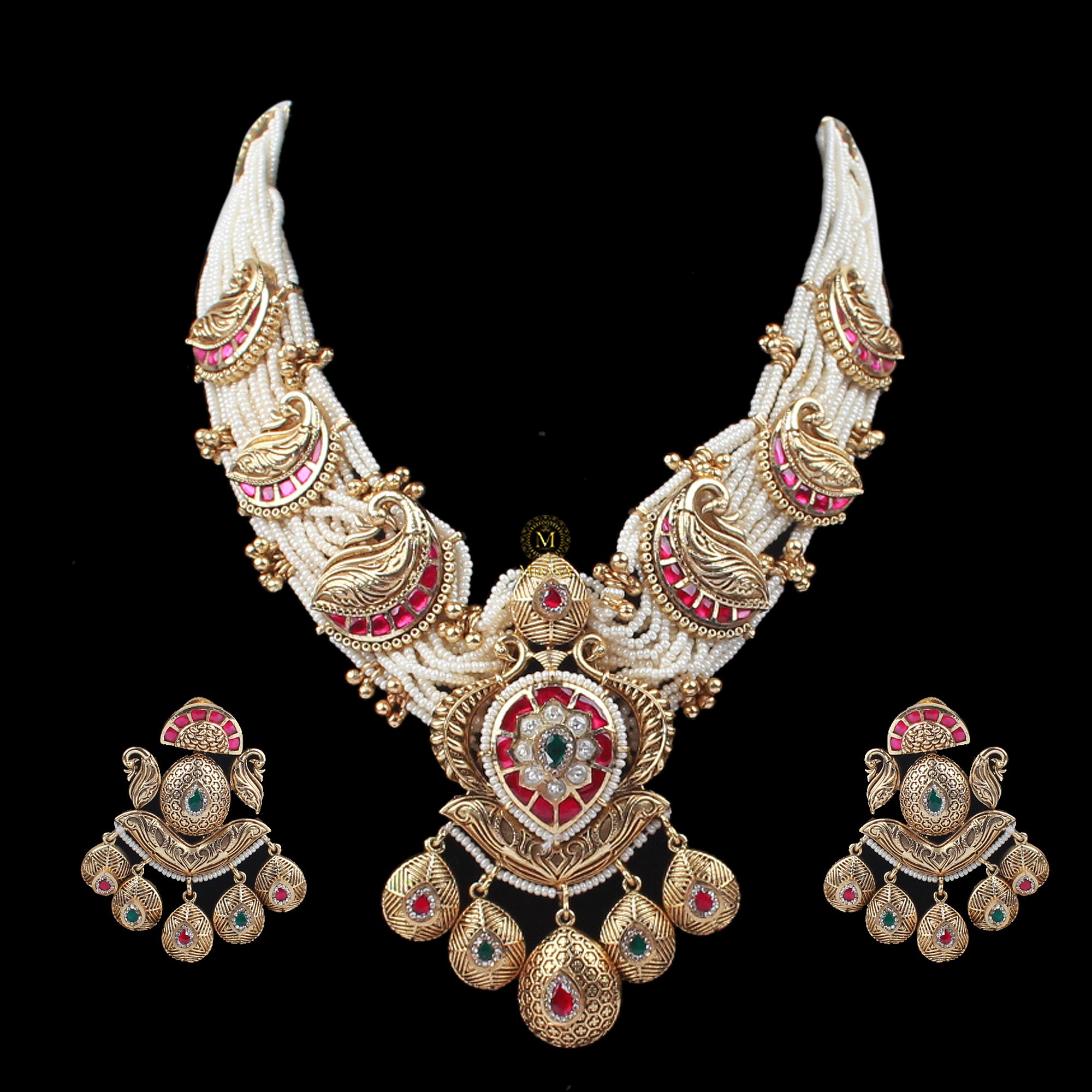 Kaveri Meenakari Designer Necklace Set