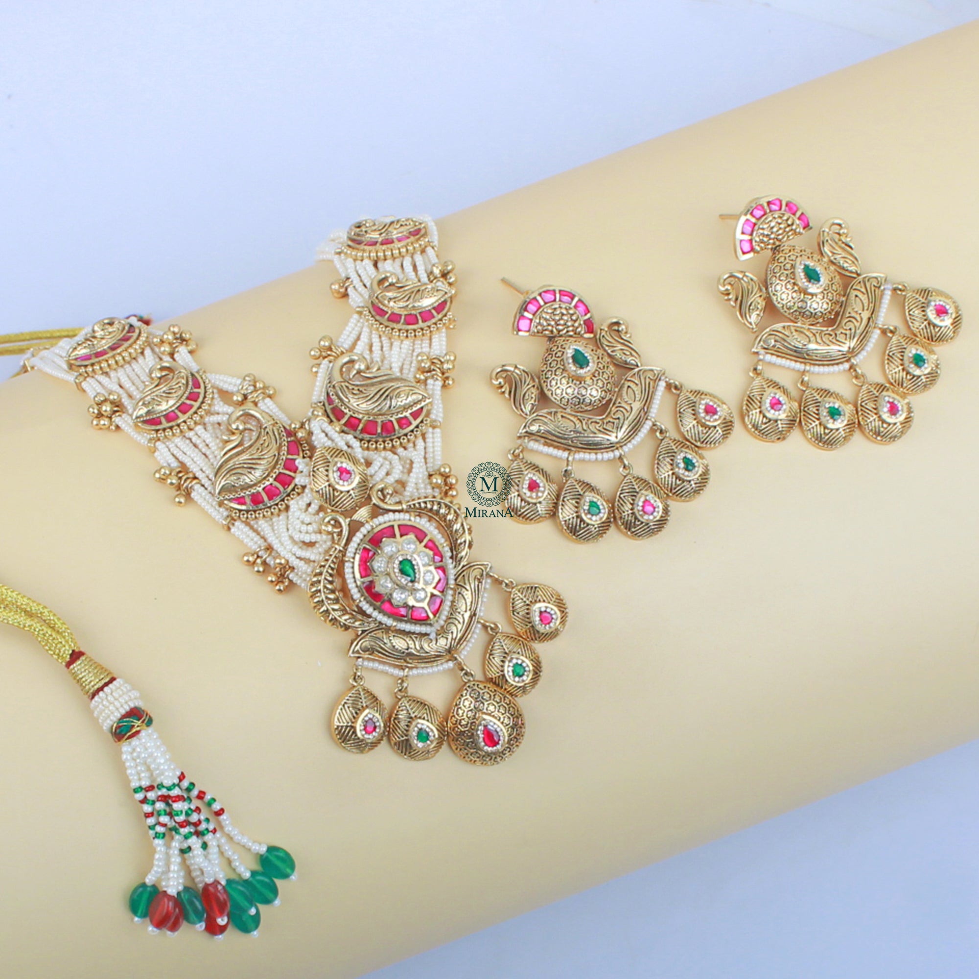 Kaveri Meenakari Designer Necklace Set