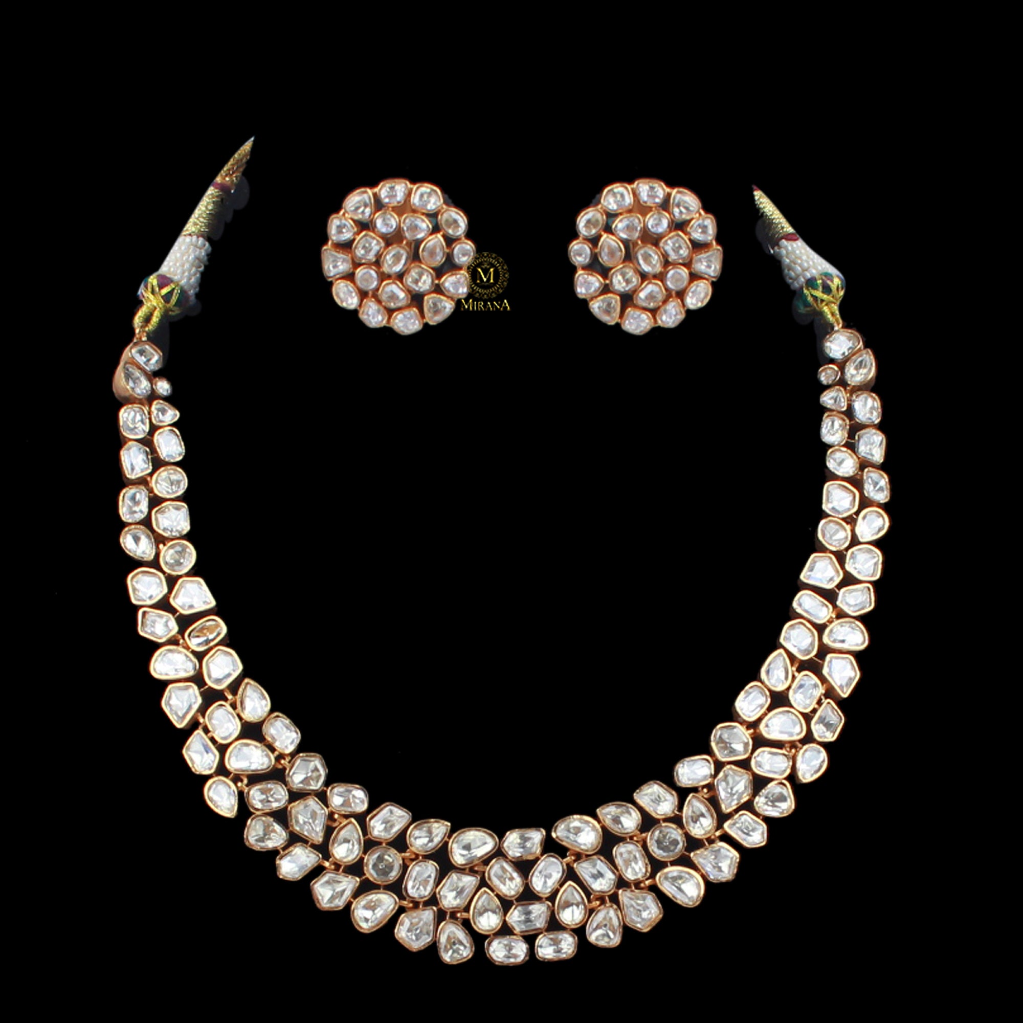 Nisha Moissanite Designer Necklace Set