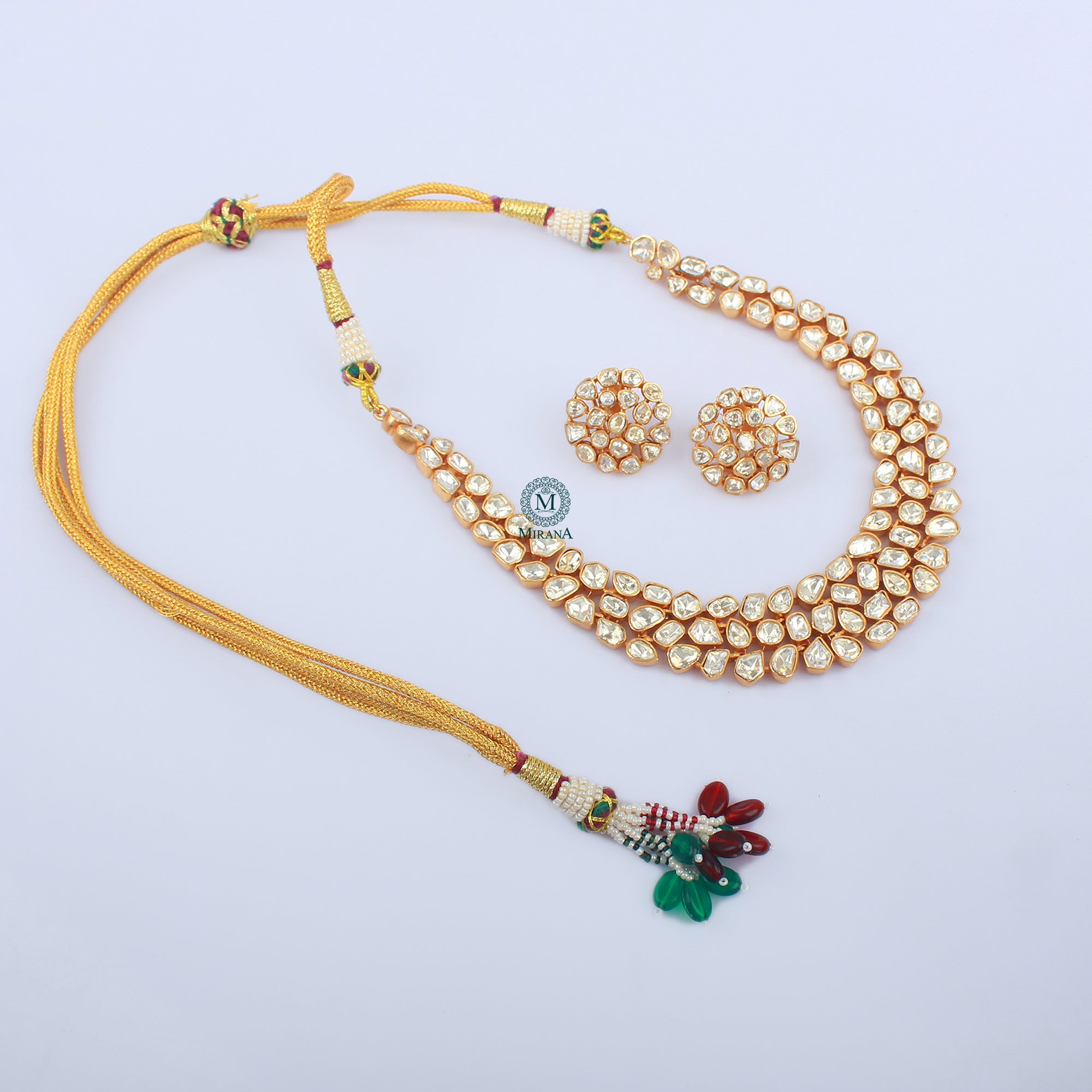 Nisha Moissanite Designer Necklace Set