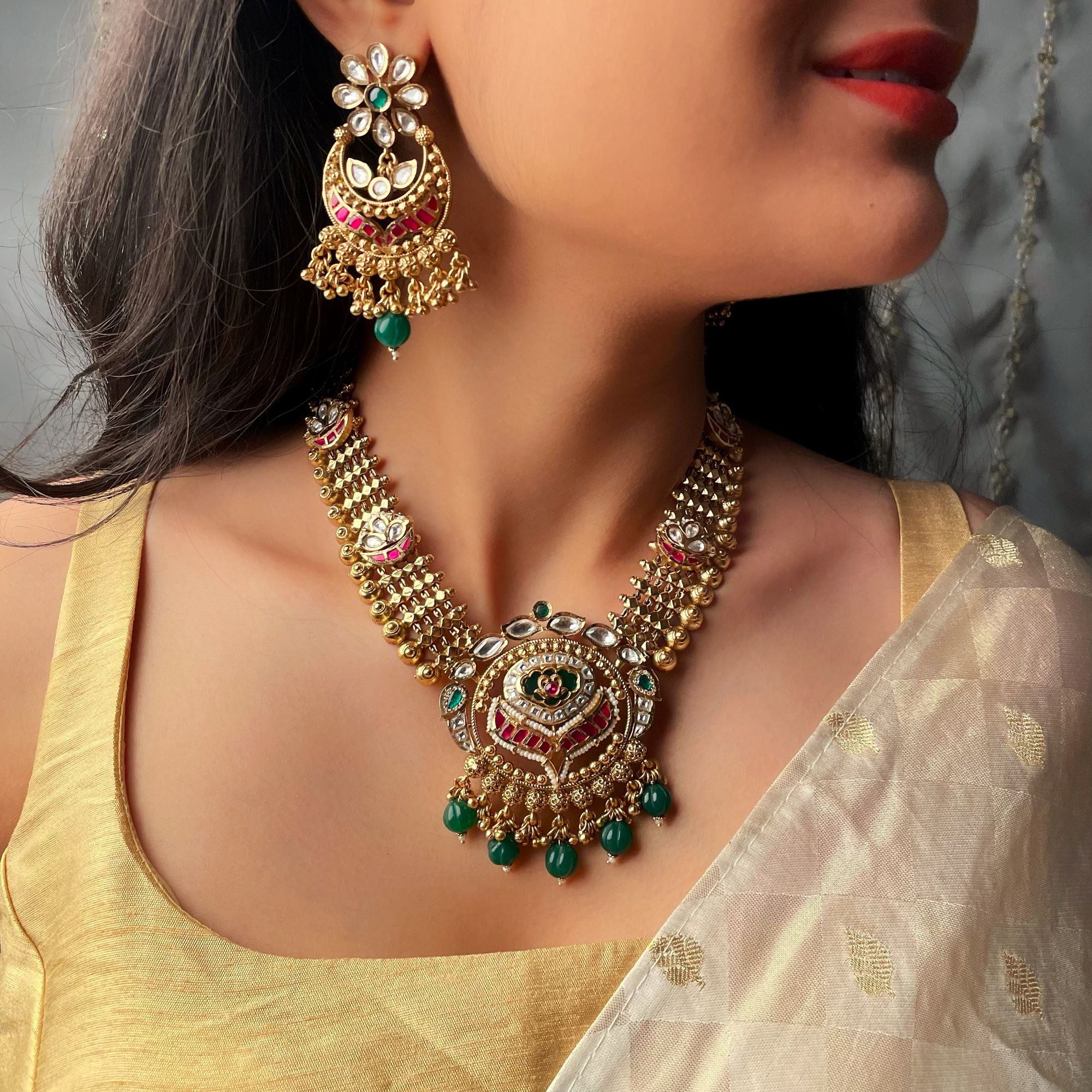 Rumishi Antique Designer Necklace Set