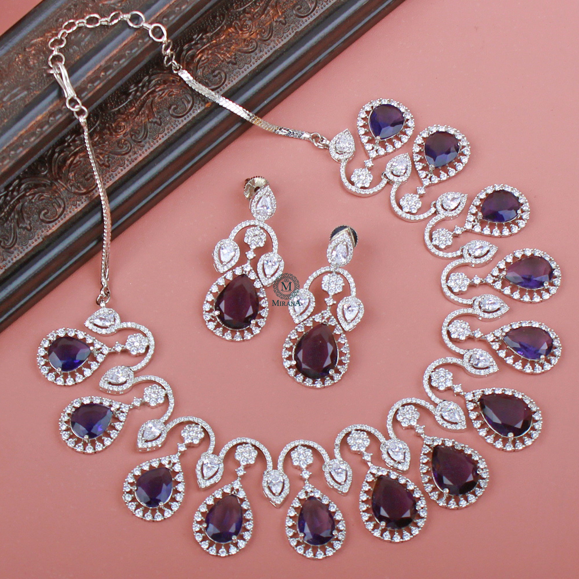 Lavie CZ Designer Necklace Set