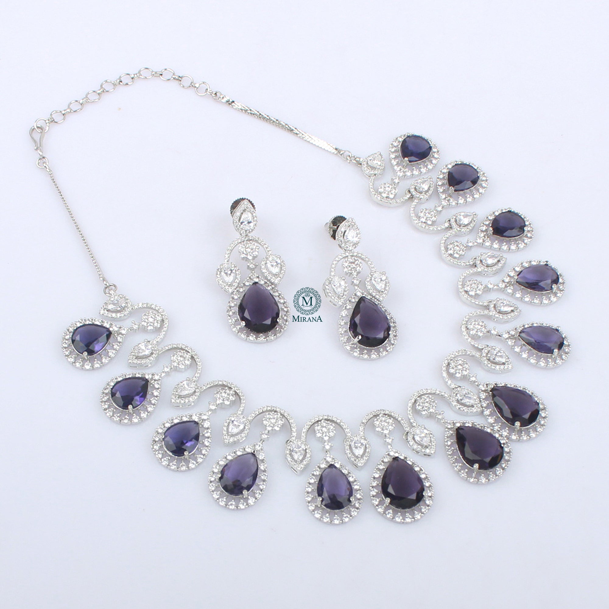 Lavie CZ Designer Necklace Set