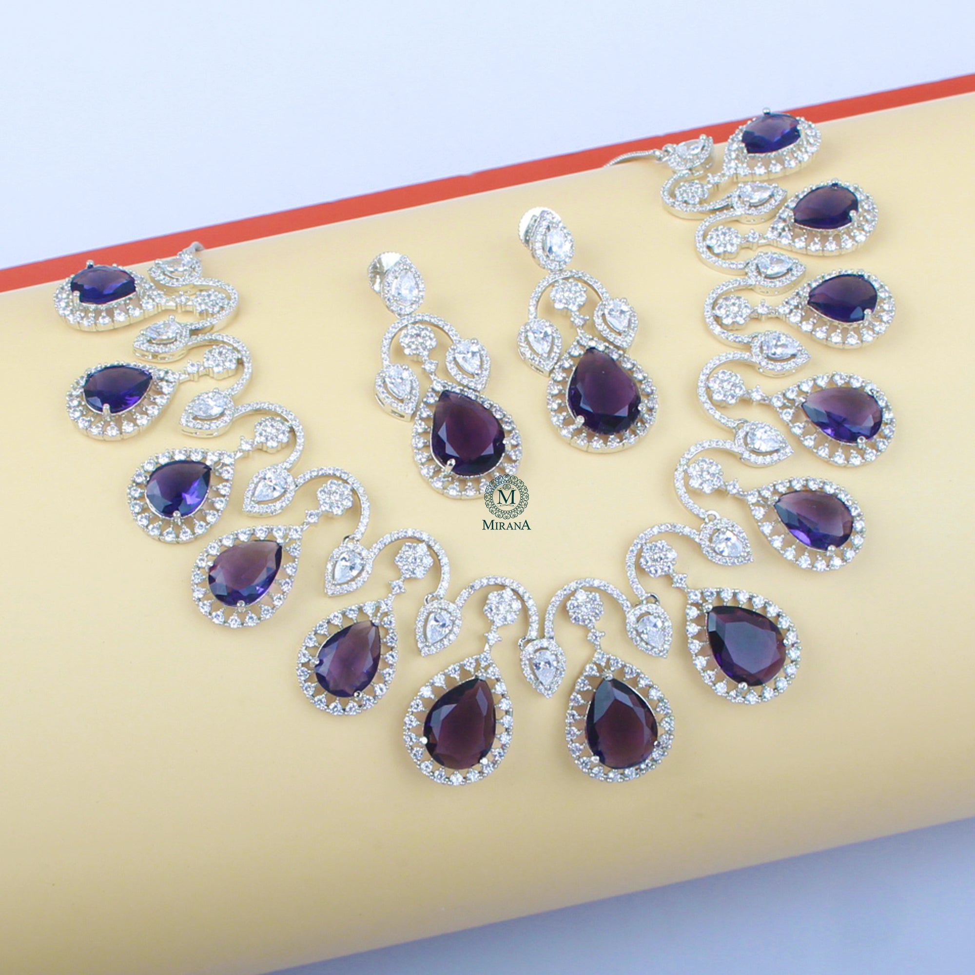 Lavie CZ Designer Necklace Set