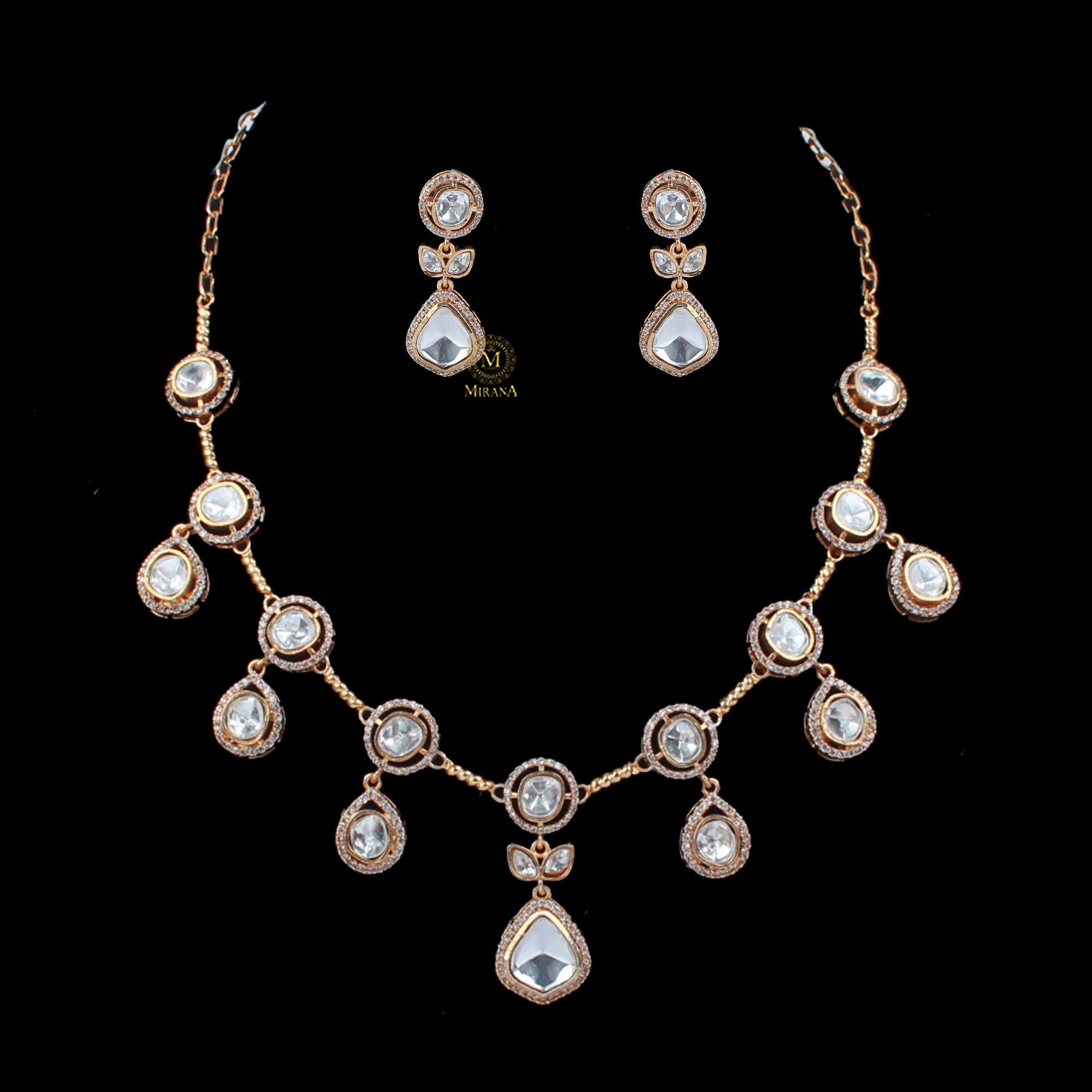 Riva Polki Designer Necklace Set
