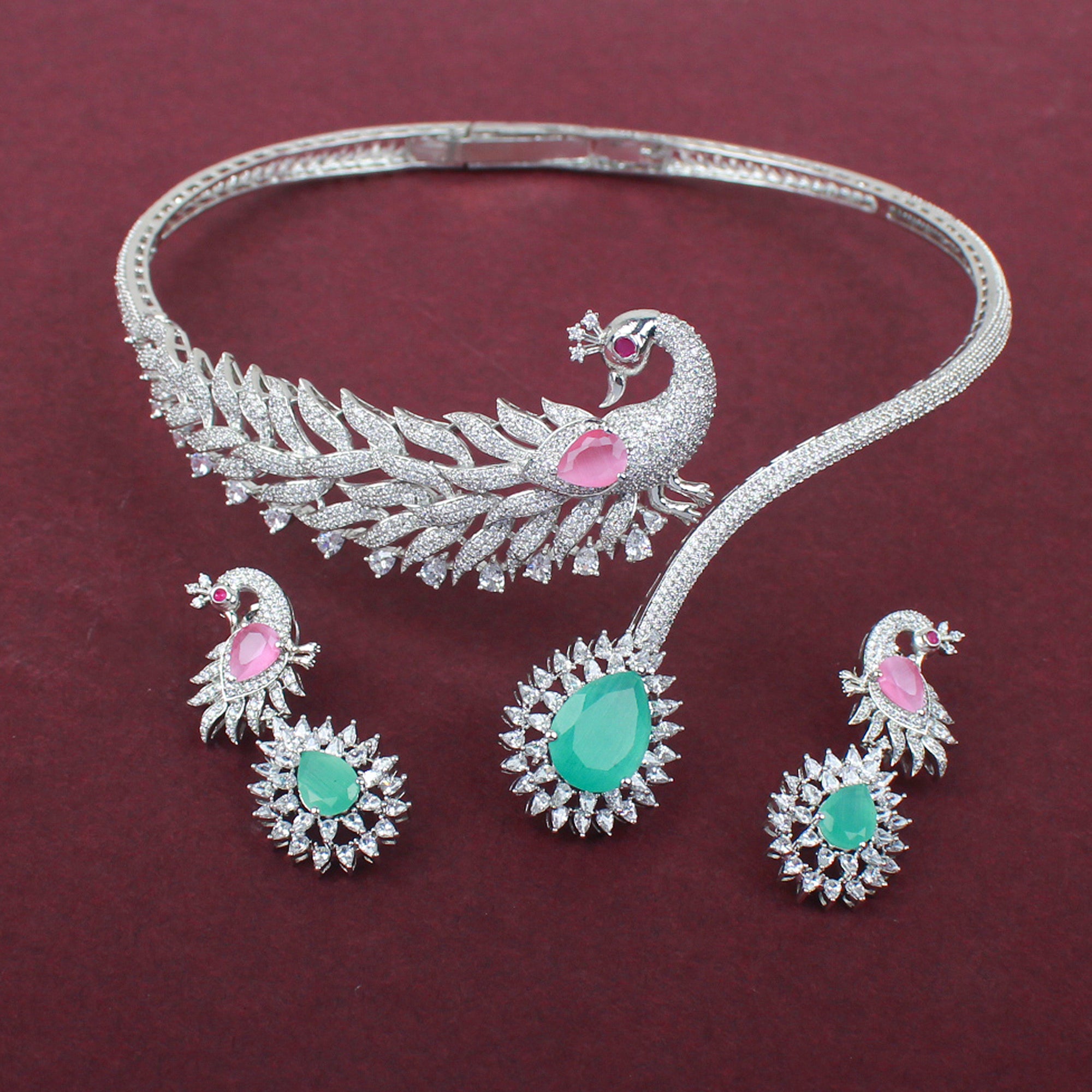 Carrie CZ Designer Necklace Set