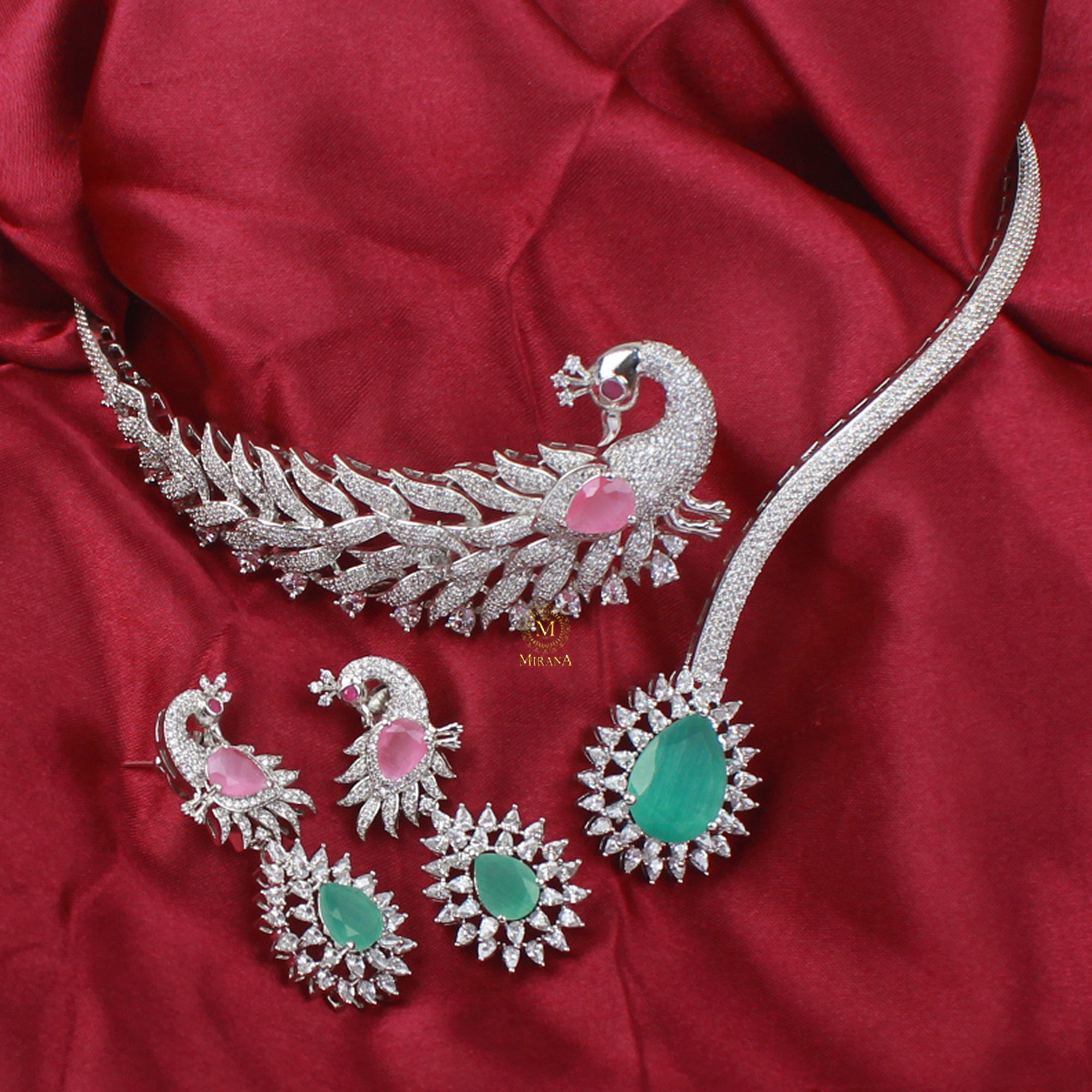 Carrie CZ Designer Necklace Set