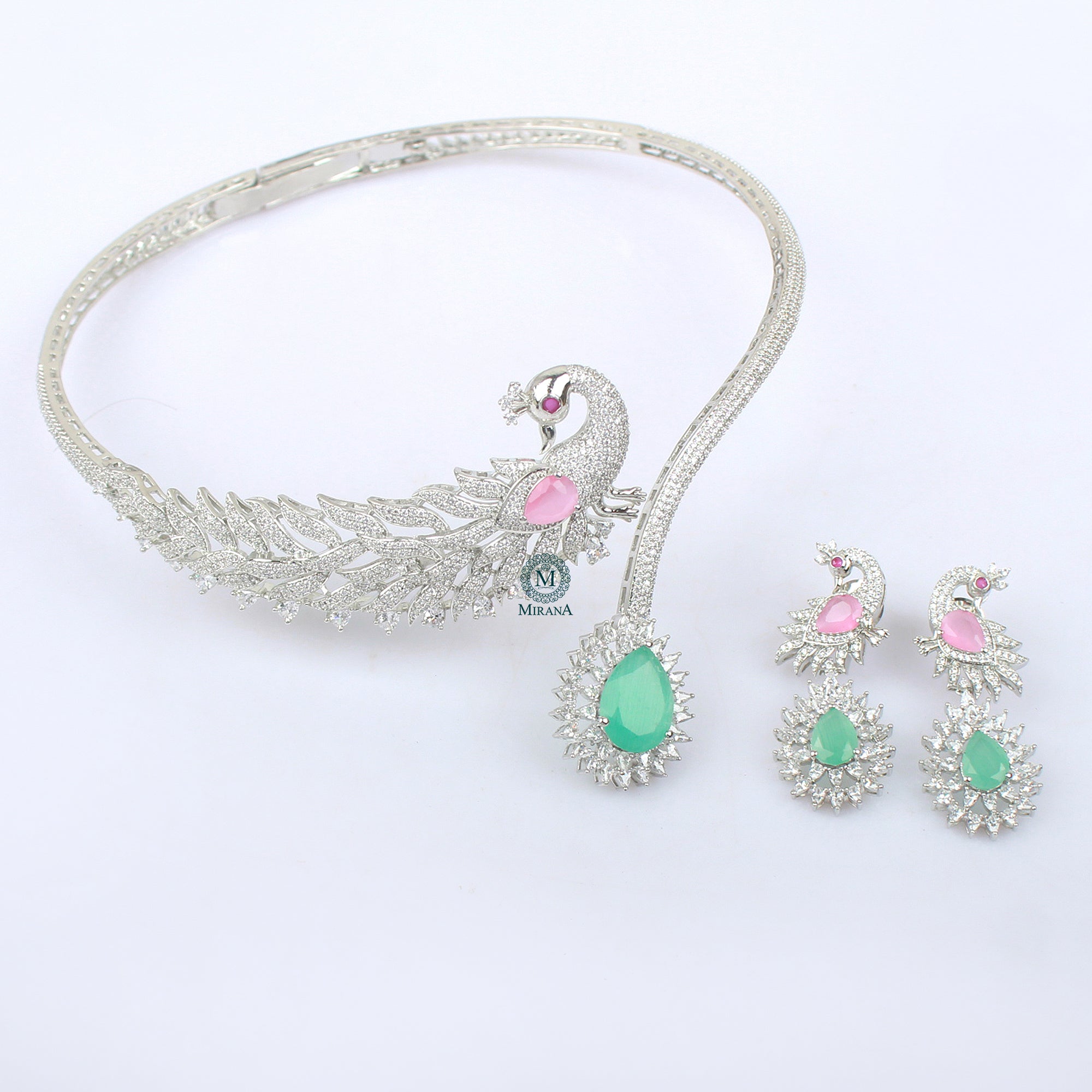 Carrie CZ Designer Necklace Set