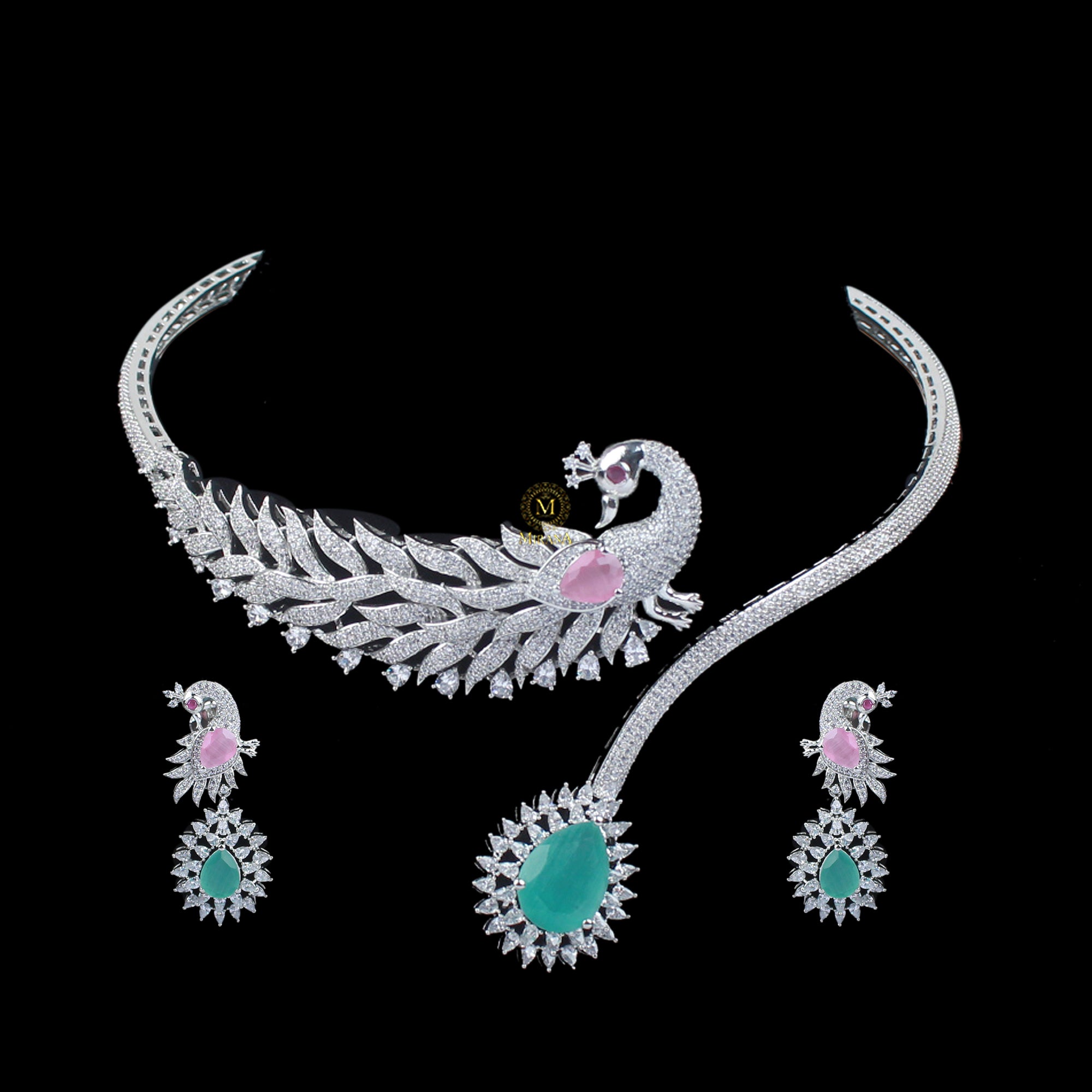 Carrie CZ Designer Necklace Set