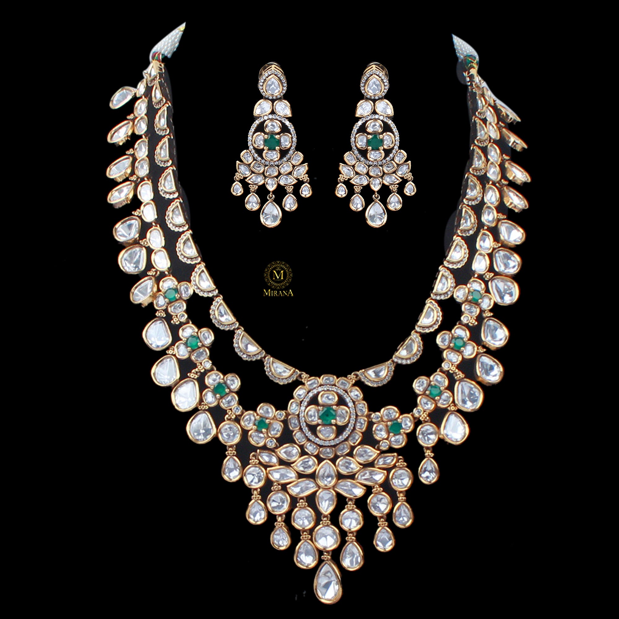 Parthika Polki Designer Necklace Set